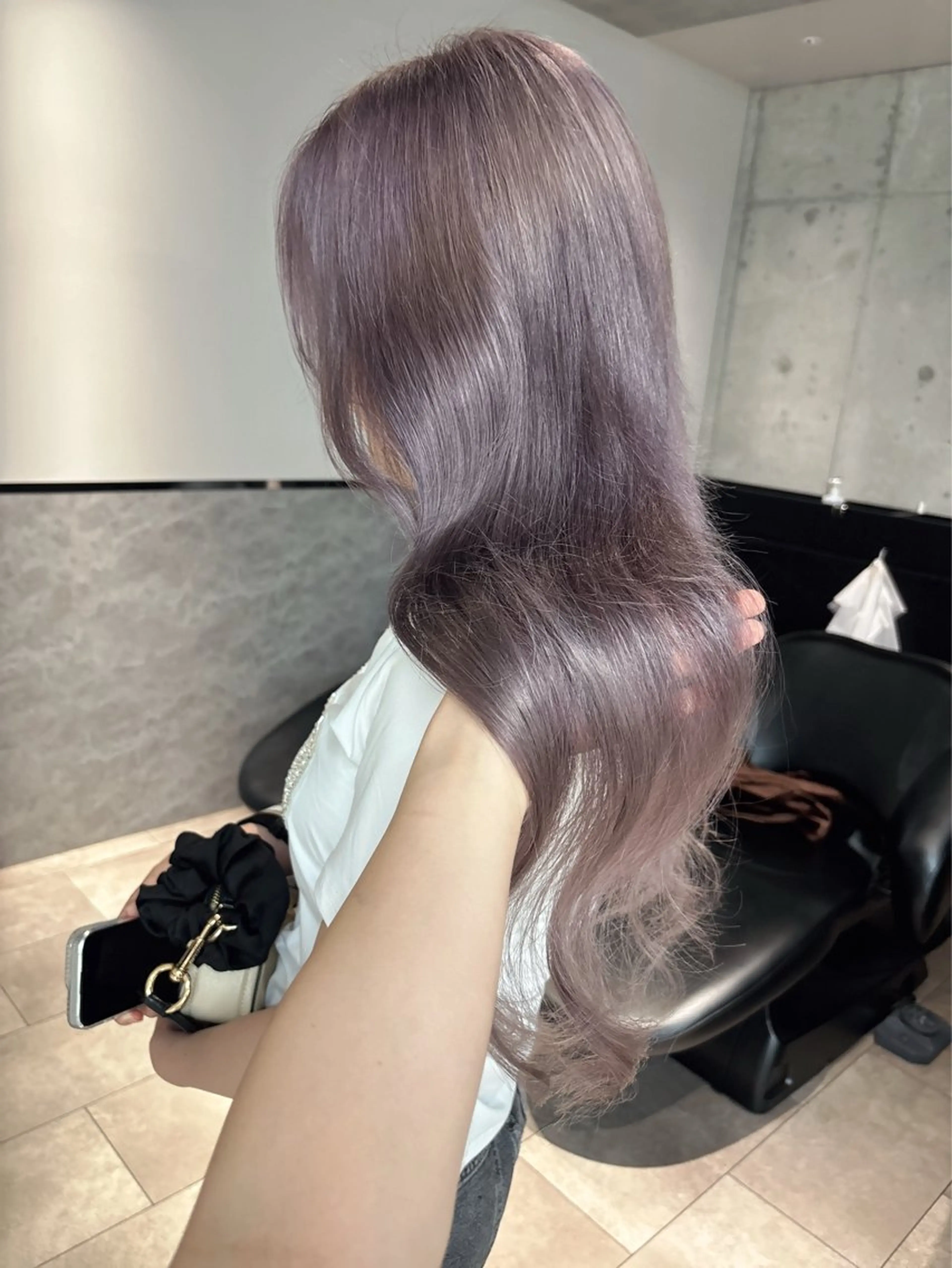 ミディアム ヘアカラー トリートメント rina／ベージュ ワンホン/韓国ヘアのヘアスタイル