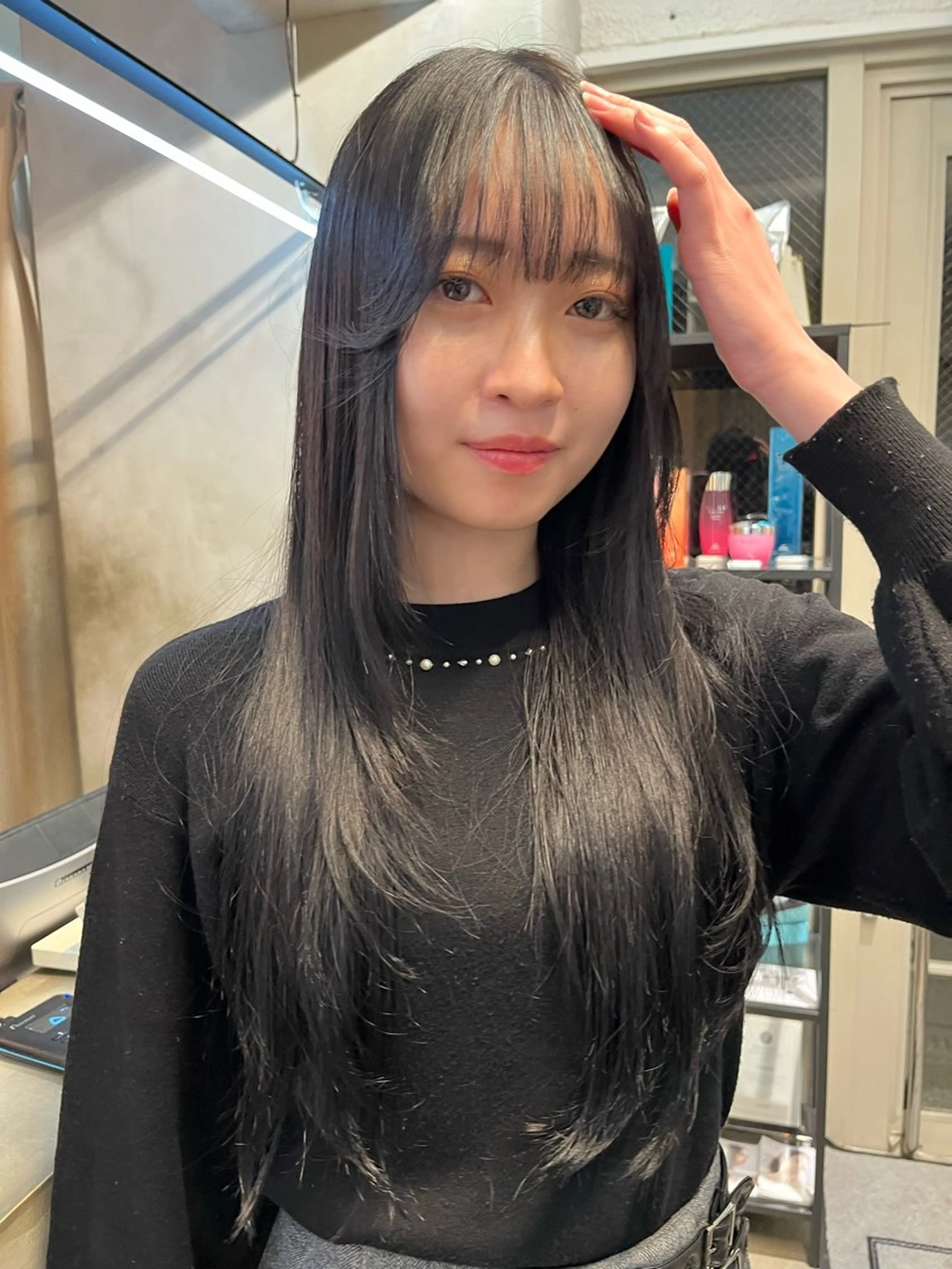 ロング カラー ヘアカラー トリートメント ナチュラルなヘア /ヨシダトモキのヘアスタイル