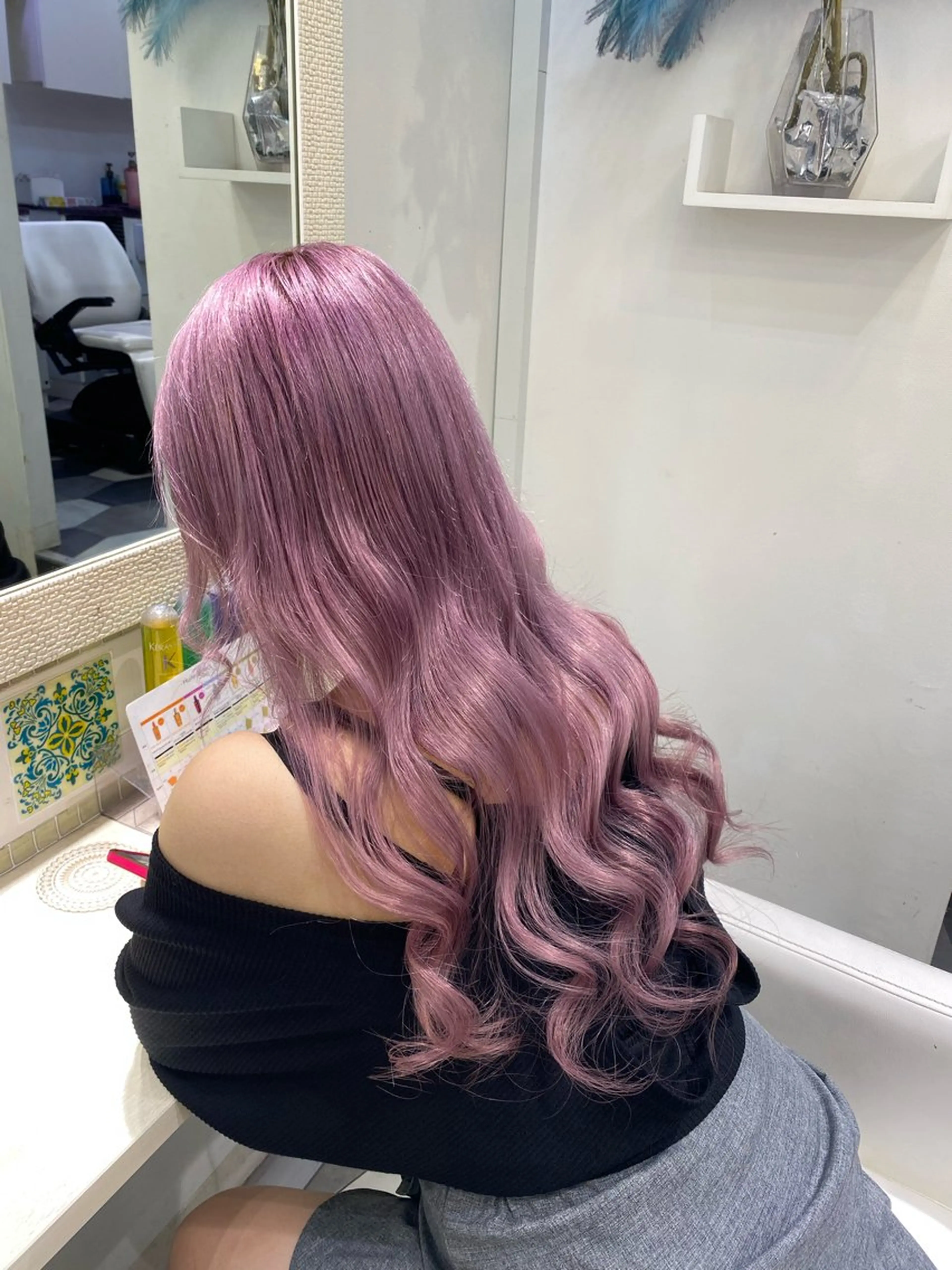 ロング カラー EGO所属・ブリーチカラー💖 rukaのヘアスタイル