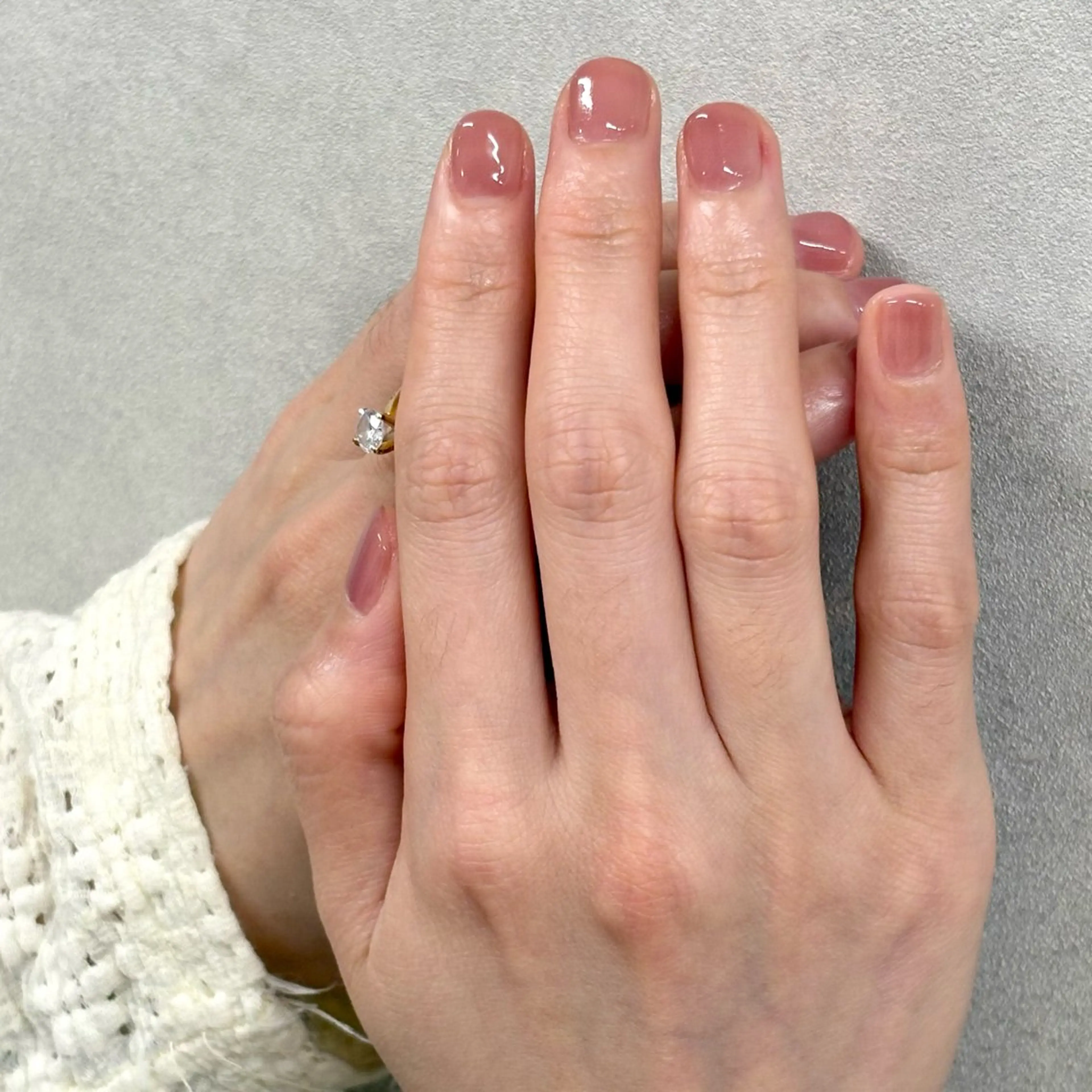 ネイル オフィスネイル ワンカラーネイル filonnail yui_ニュアンスのネイルデザイン