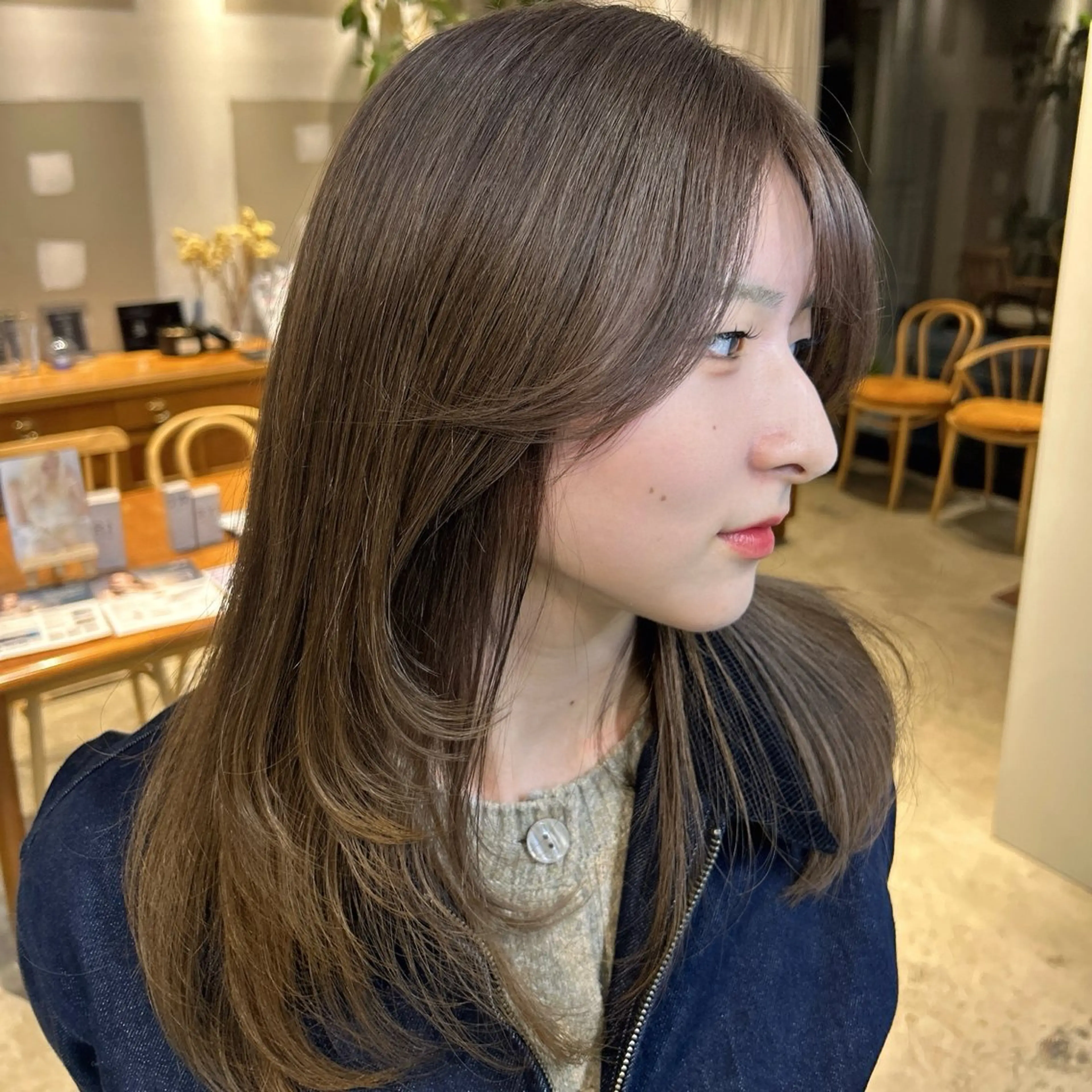 ショート カラー ヘアカラー ANLY.meijijingumae所属・暗髪カラー/ 透明感カラー/真菜のヘアスタイル