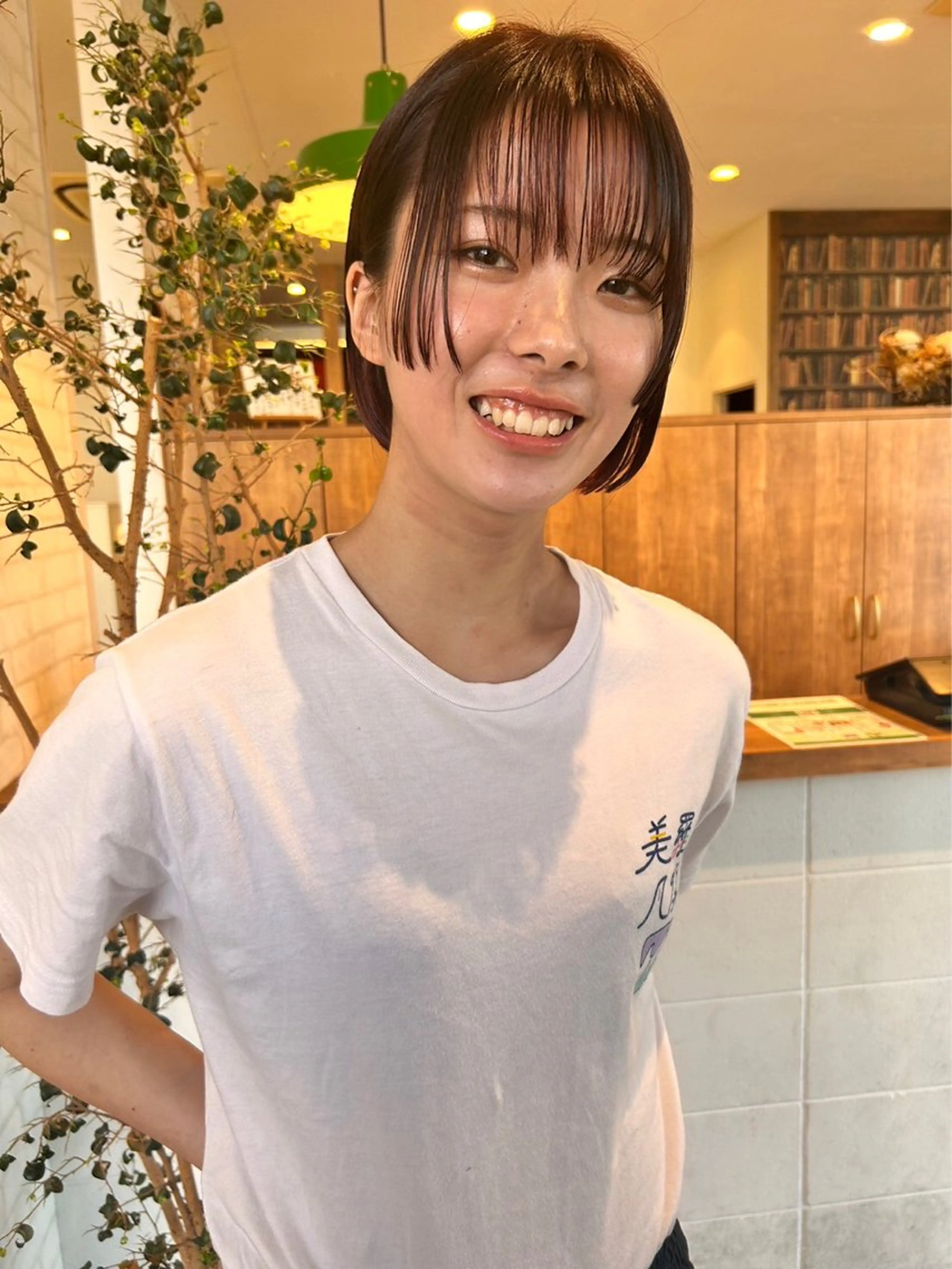 ショート カラー ヘアアレンジ ❣️倉敷❣️美髪 カラー能登一成のヘアスタイル