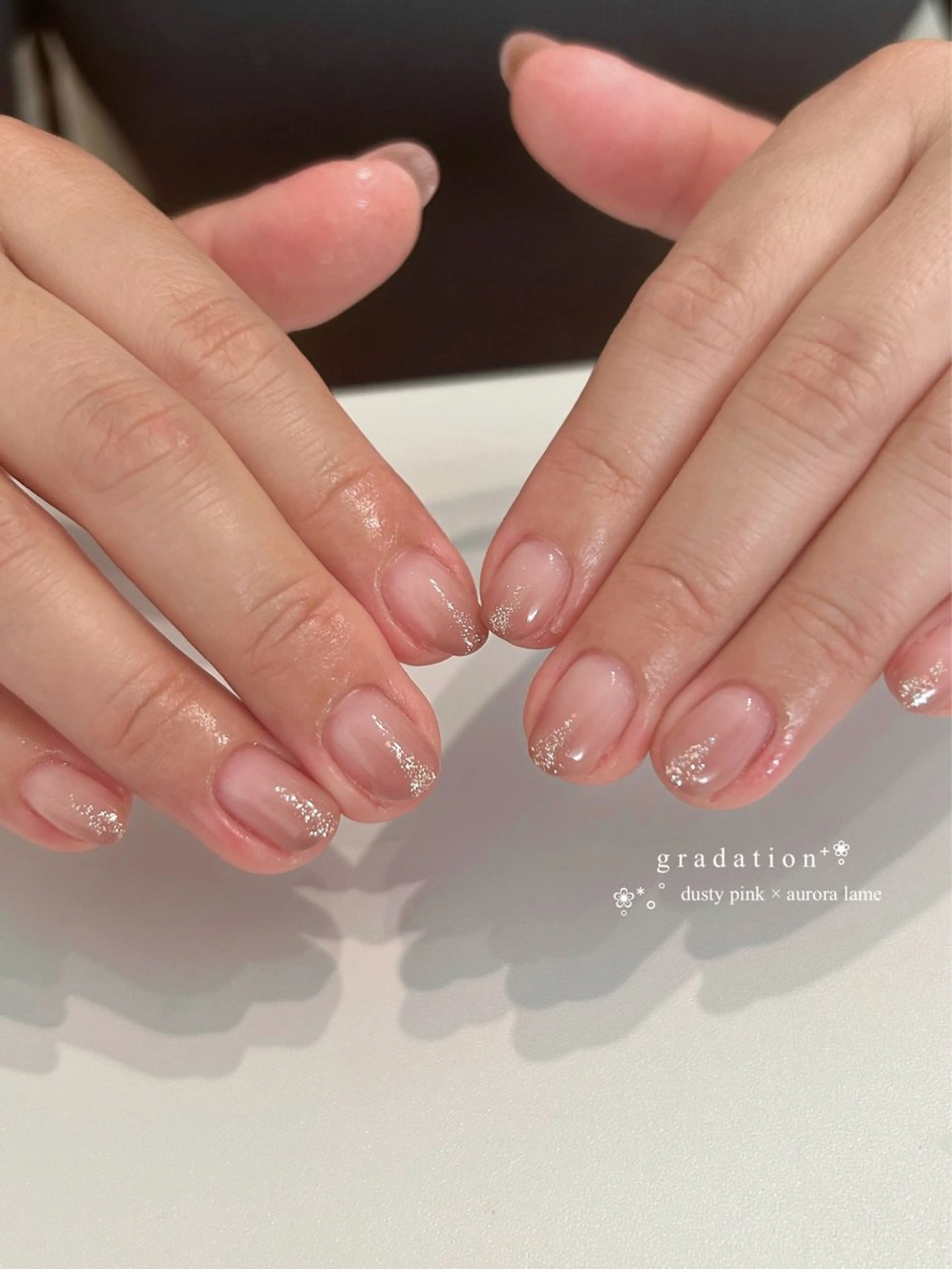 ネイル グラデーション ラメ(グリッター) nail salon moiのネイルデザイン