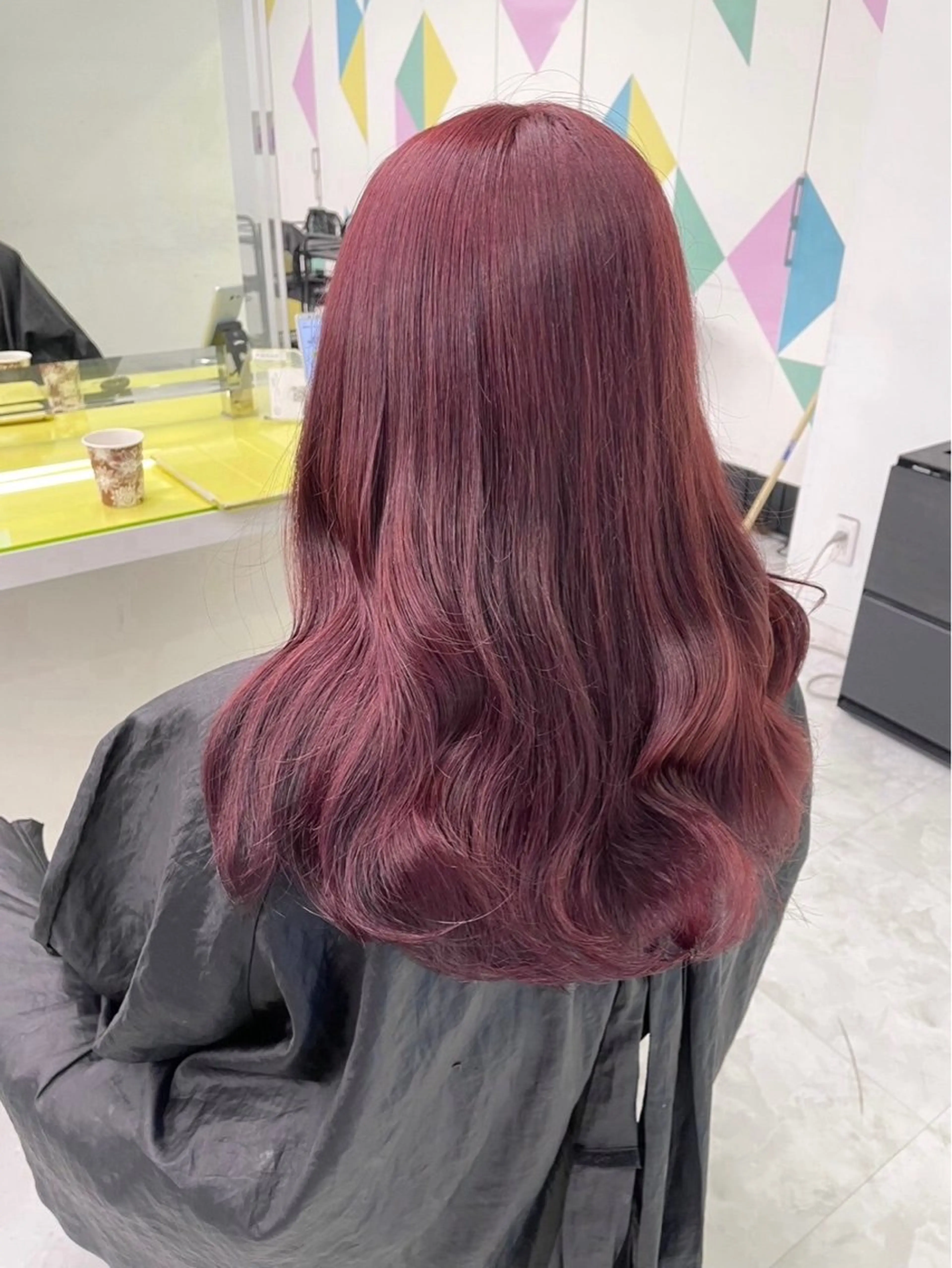 ロング カラー トレンド韓国暖色 ♡momo♡のヘアスタイル