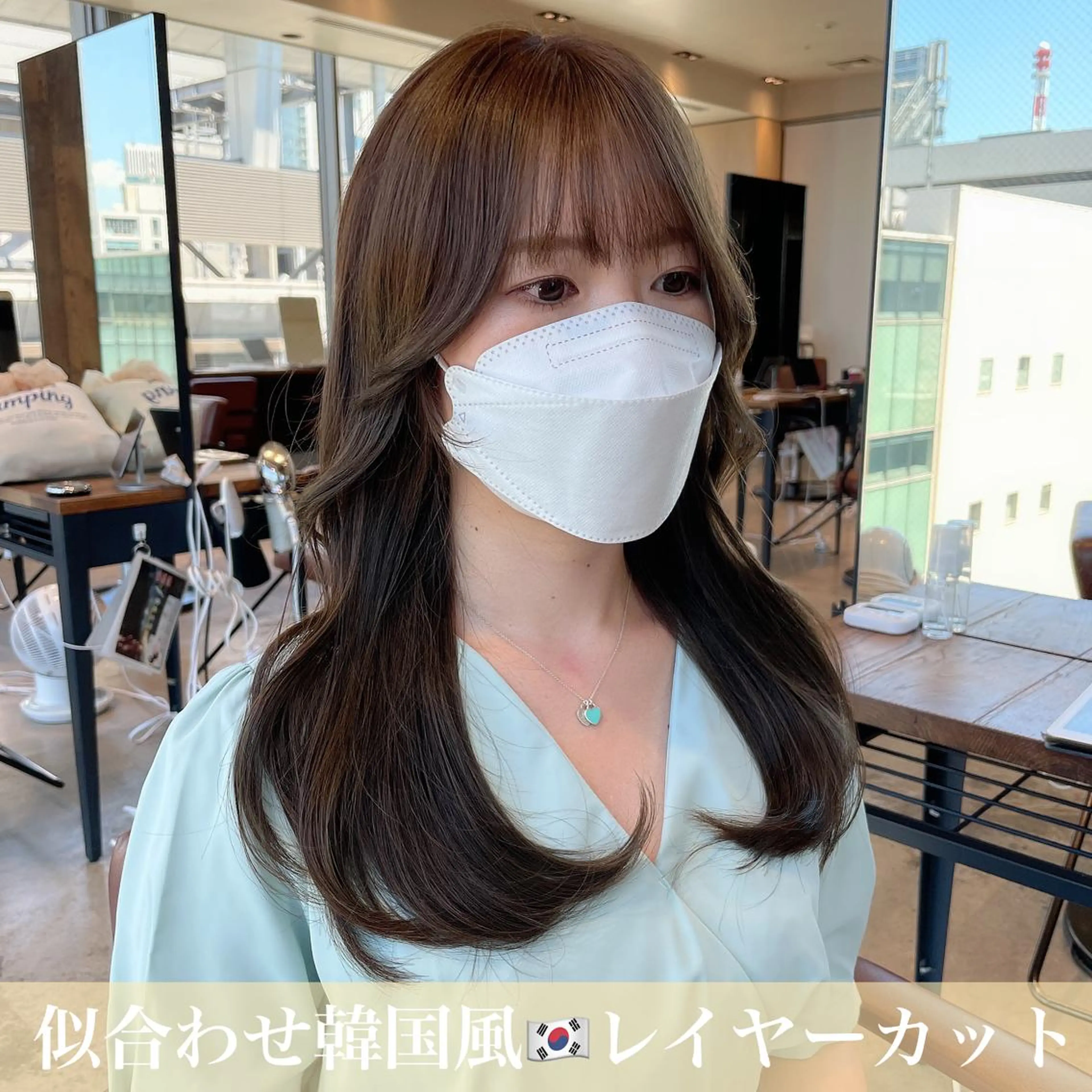 ロング カラー 本格韓国ヘア🇰🇷 【uni】キューさんのヘアスタイル