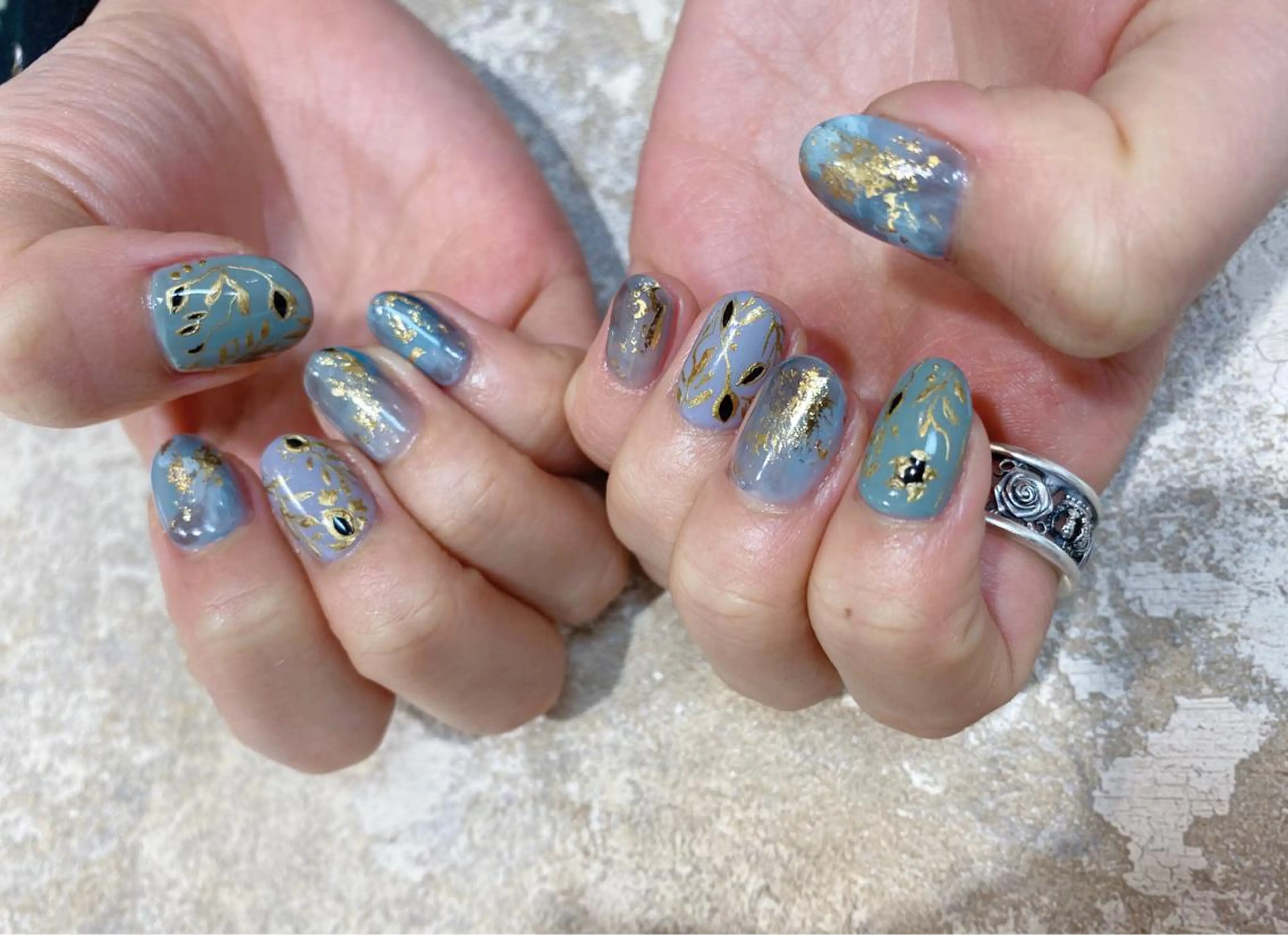 ネイル フラワーネイル JurerEye☆ Marikoのネイルデザイン