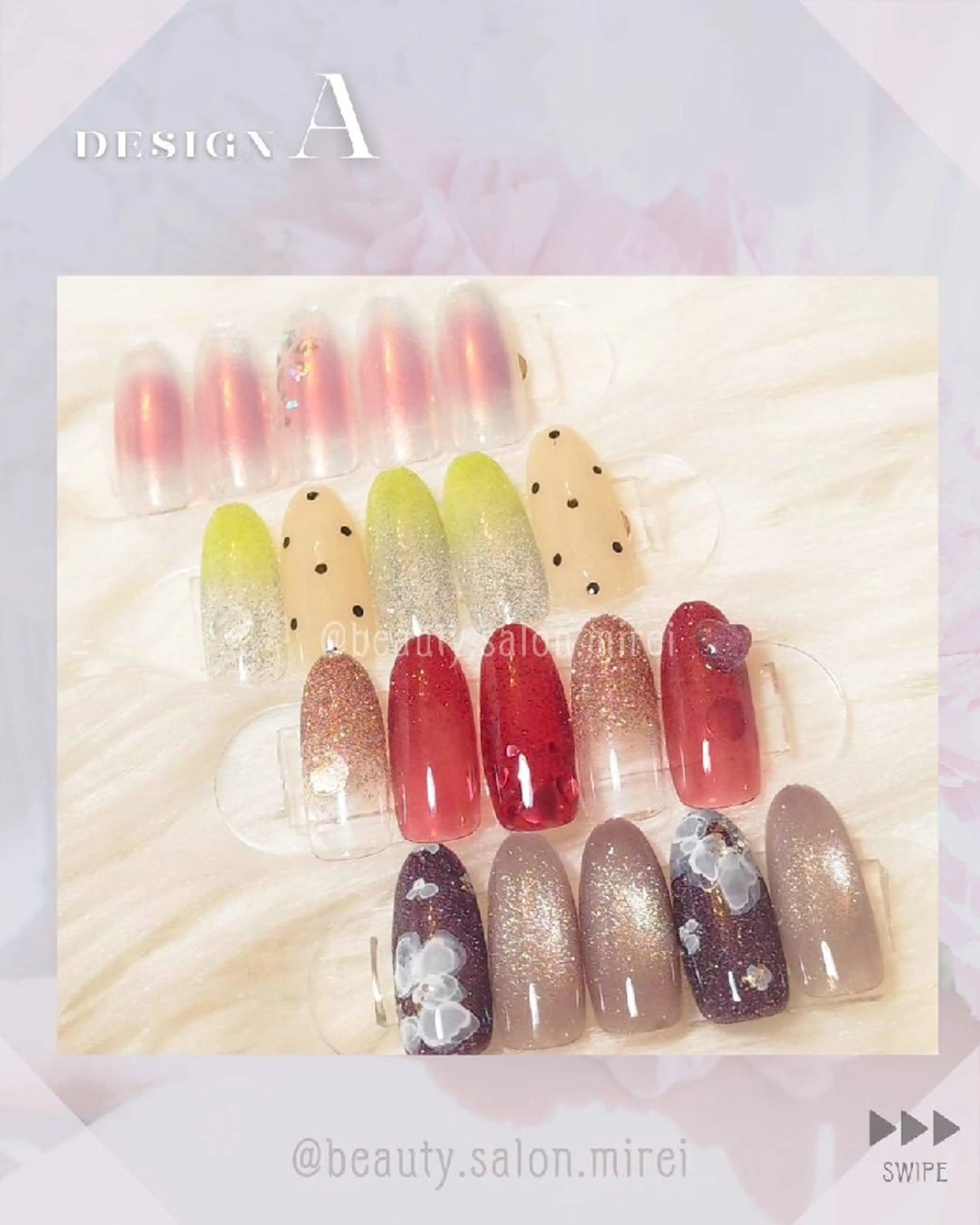 定額ネイル　〖🅰️〗※ケア込・オフ無料※お色変更/可（パラジェル有り）の写真