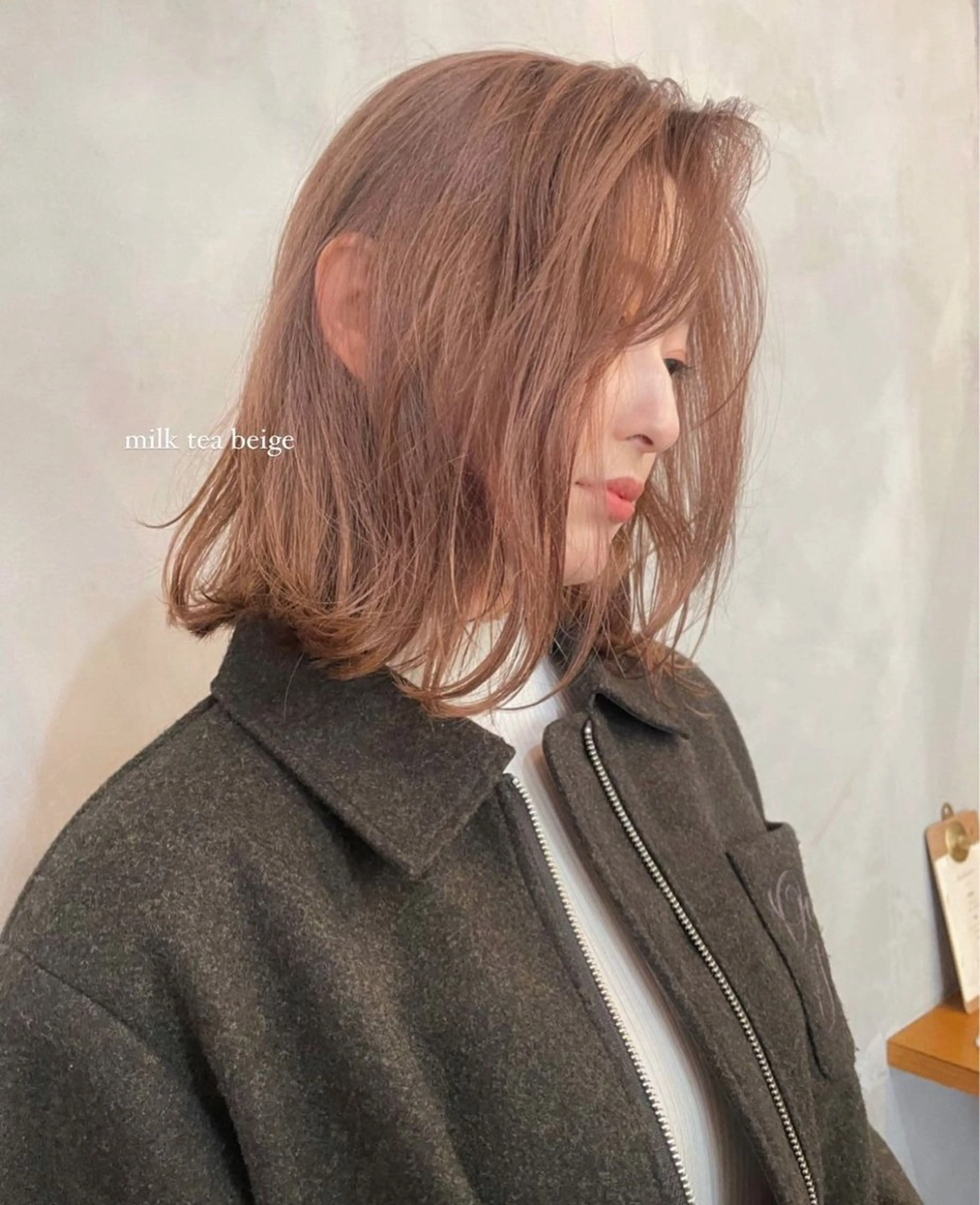 ミディアム カラー ベージュカラー ブリーチ 透明感カラー ダブルカラー グレージュ tete nico所属・似合わせ/ヘアカラー nanami🌸のヘアスタイル