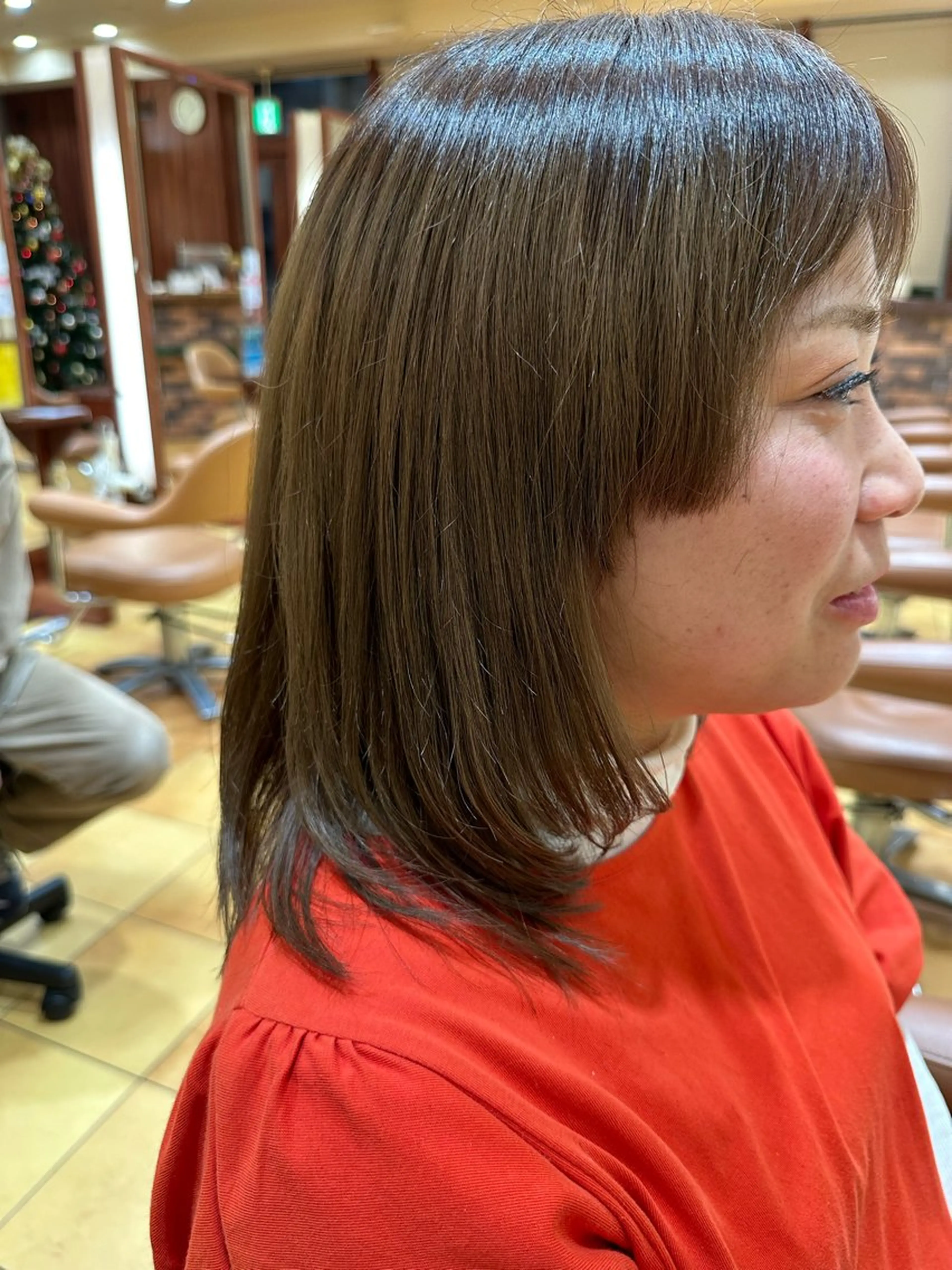 セミロング 小顔ボブ/お悩み解決 /ボブパーマ/とういのヘアスタイル