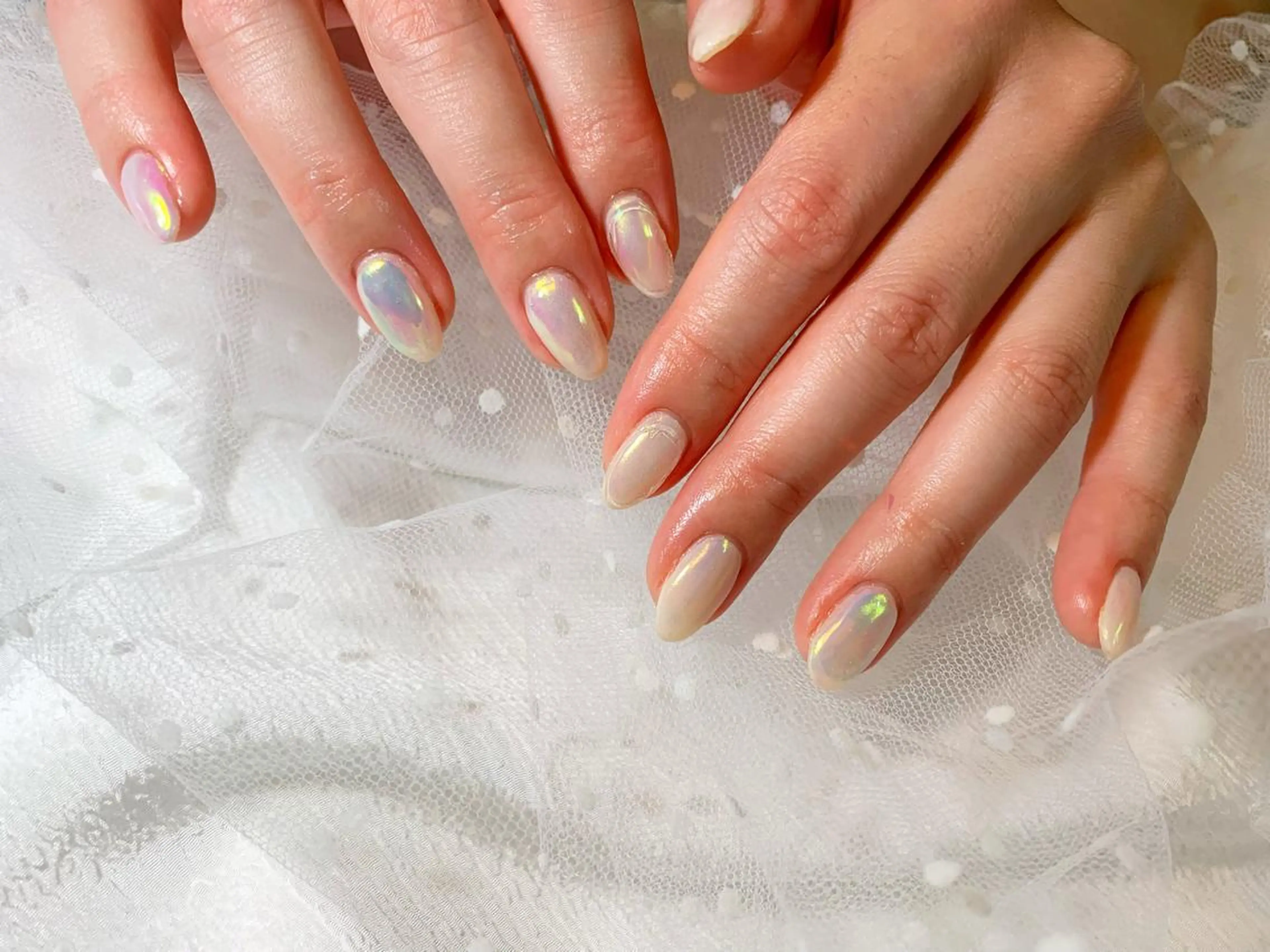 ネイル オーロラネイル GéRanium Harukaのネイルデザイン