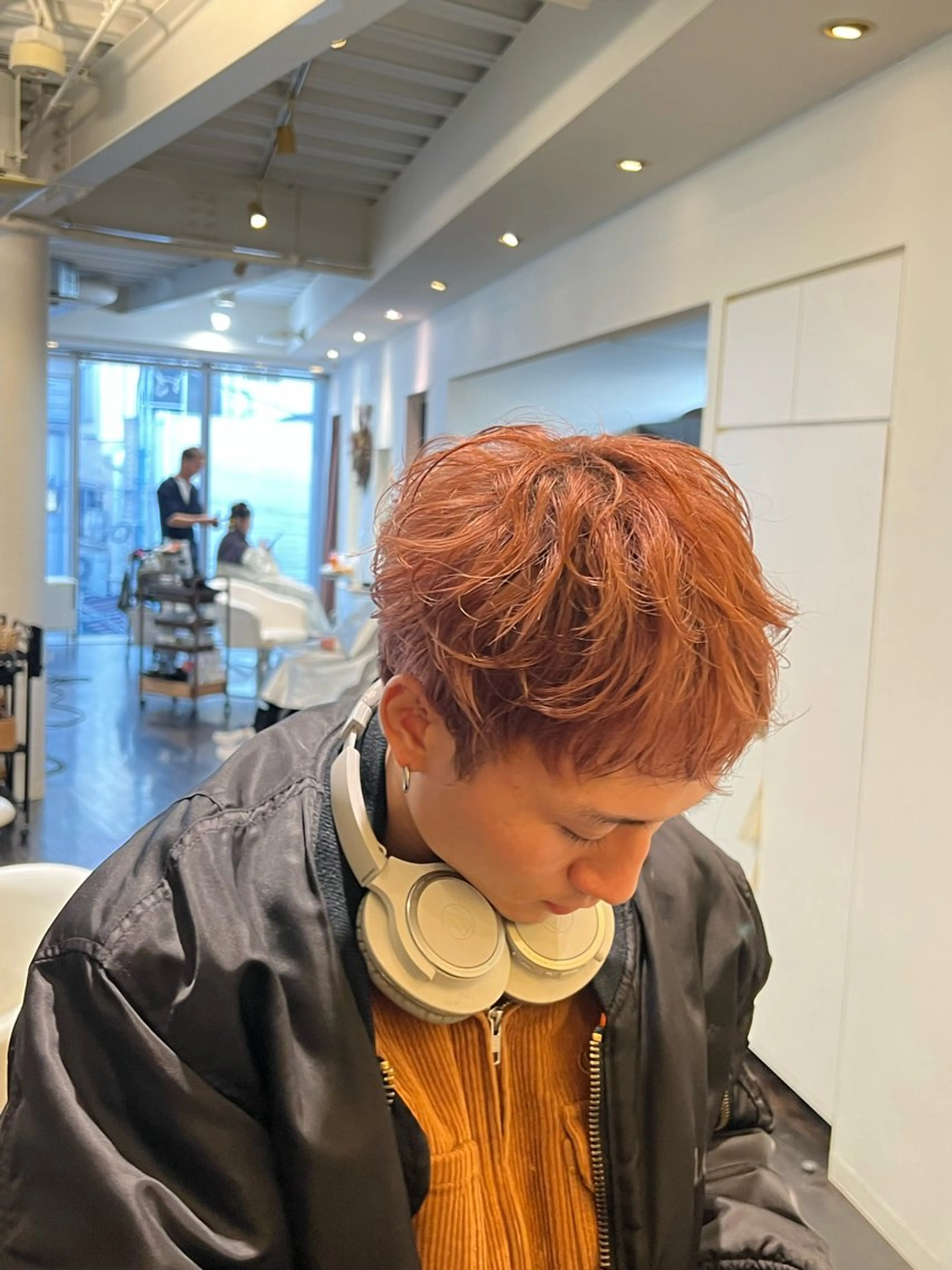 ショート メンズ 外国人風カラー カット 【髪質改善/縮毛矯正 /カラー】ホサカのヘアスタイル