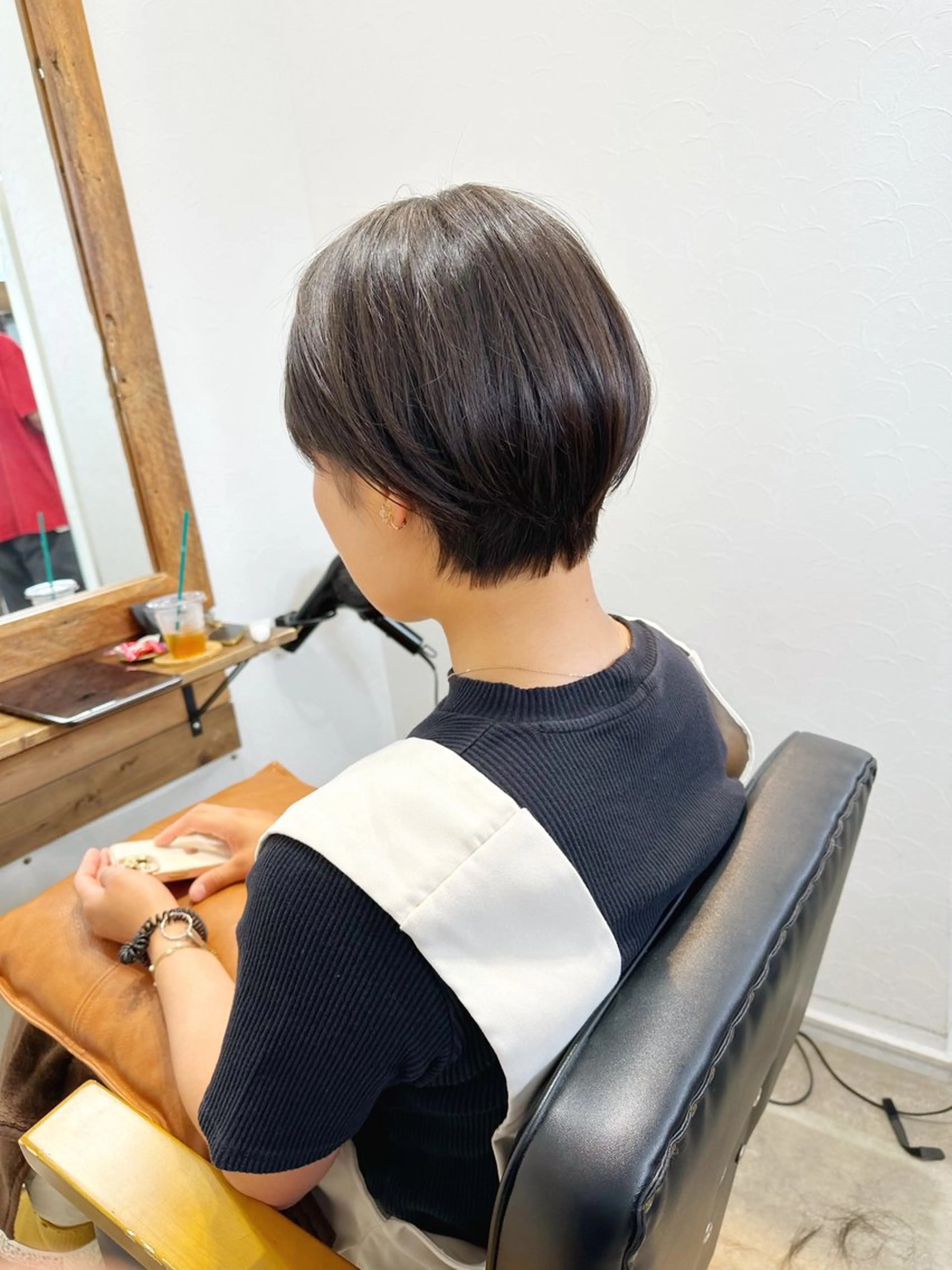 ショート ショートボブ ハンサムショート ボブ 髪質改善 タンバルモリ カット newline銀座所属・銀座ショート/ 大人ショート/金子涼のヘアスタイル