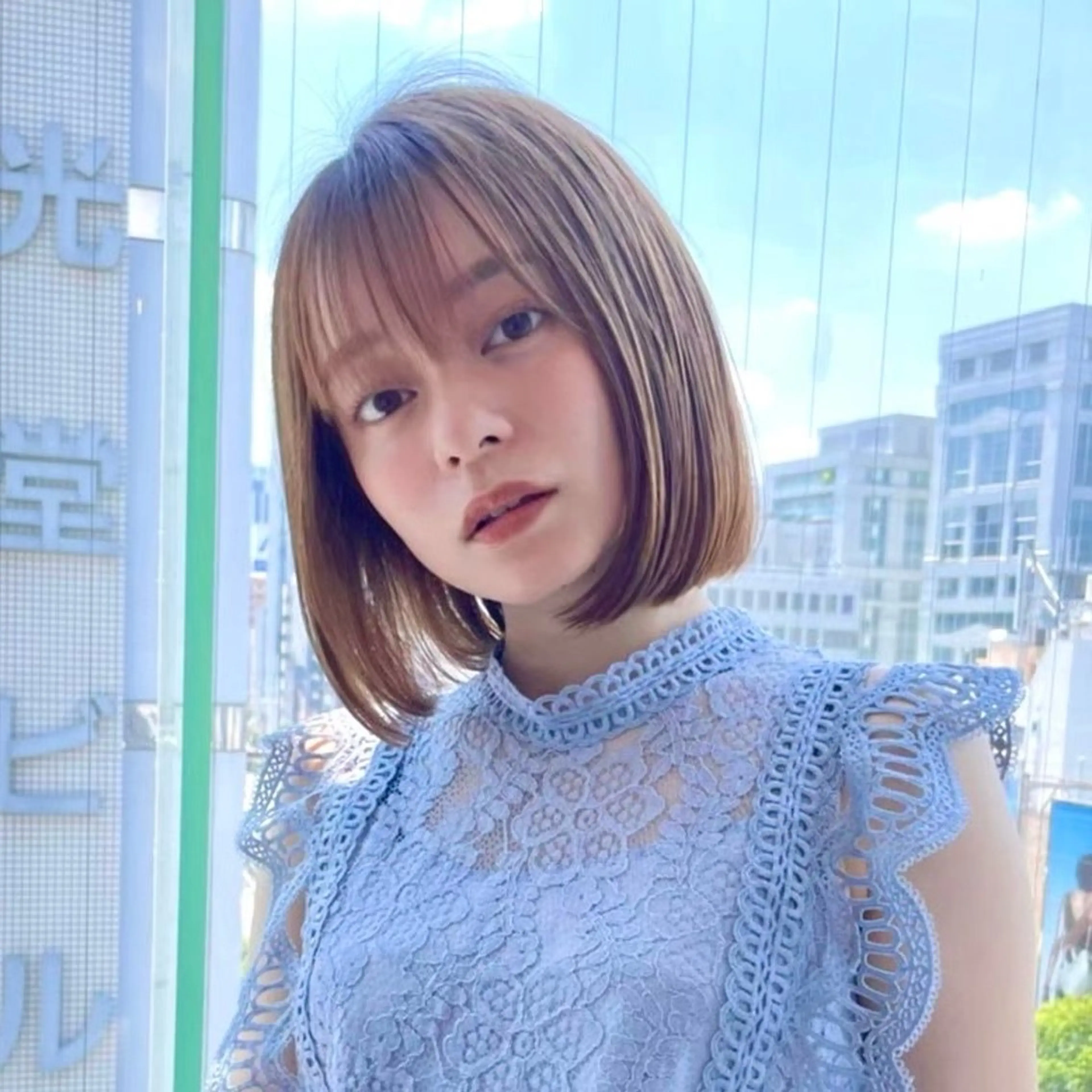 ❤️‍🔥ホットペッパー人気ボブカット❣️＋ケアカラー＋柔らか縮毛矯正＋内部補修トリートメントの写真