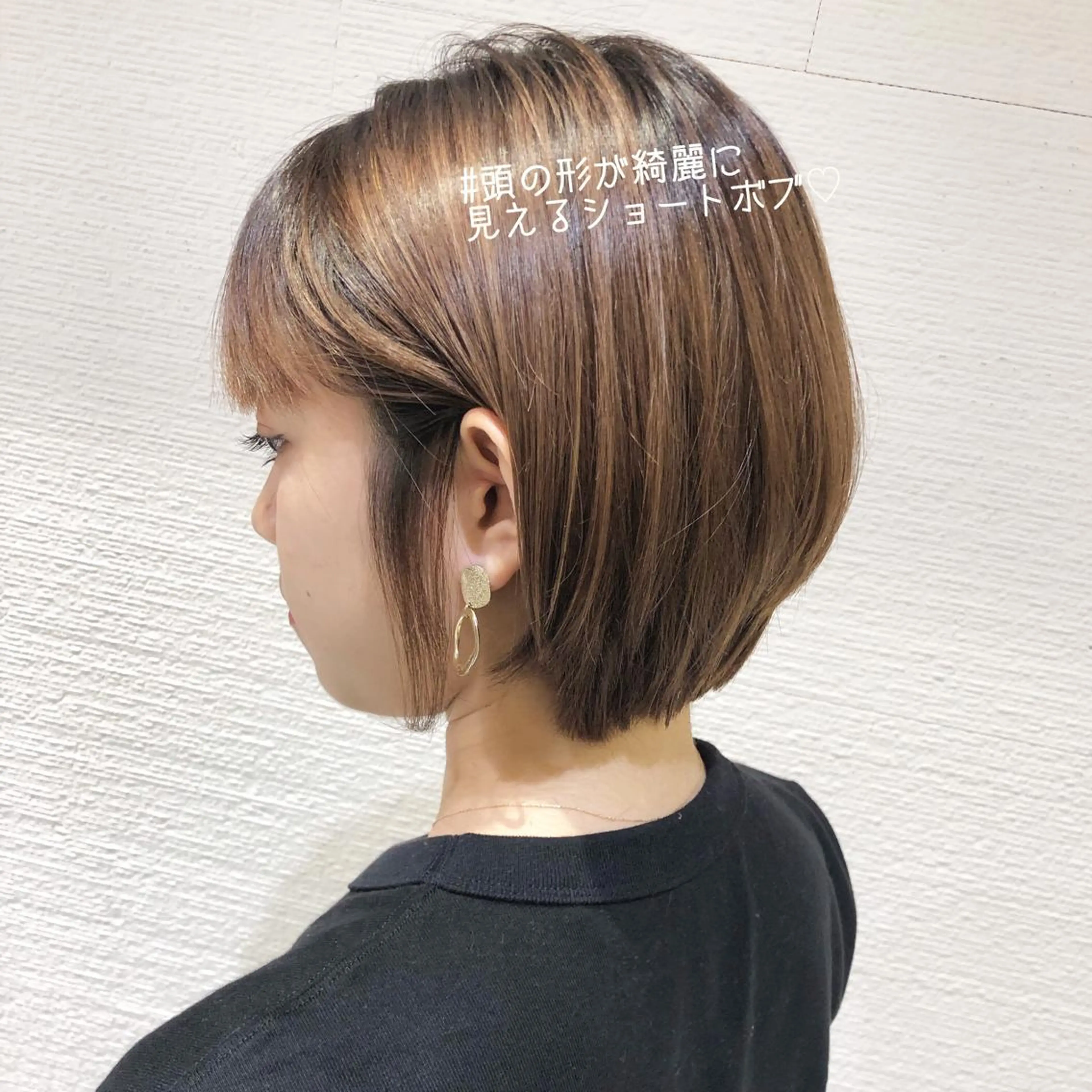 ショート カラー レイヤー/韓国/ 顔周り/しんやのヘアスタイル