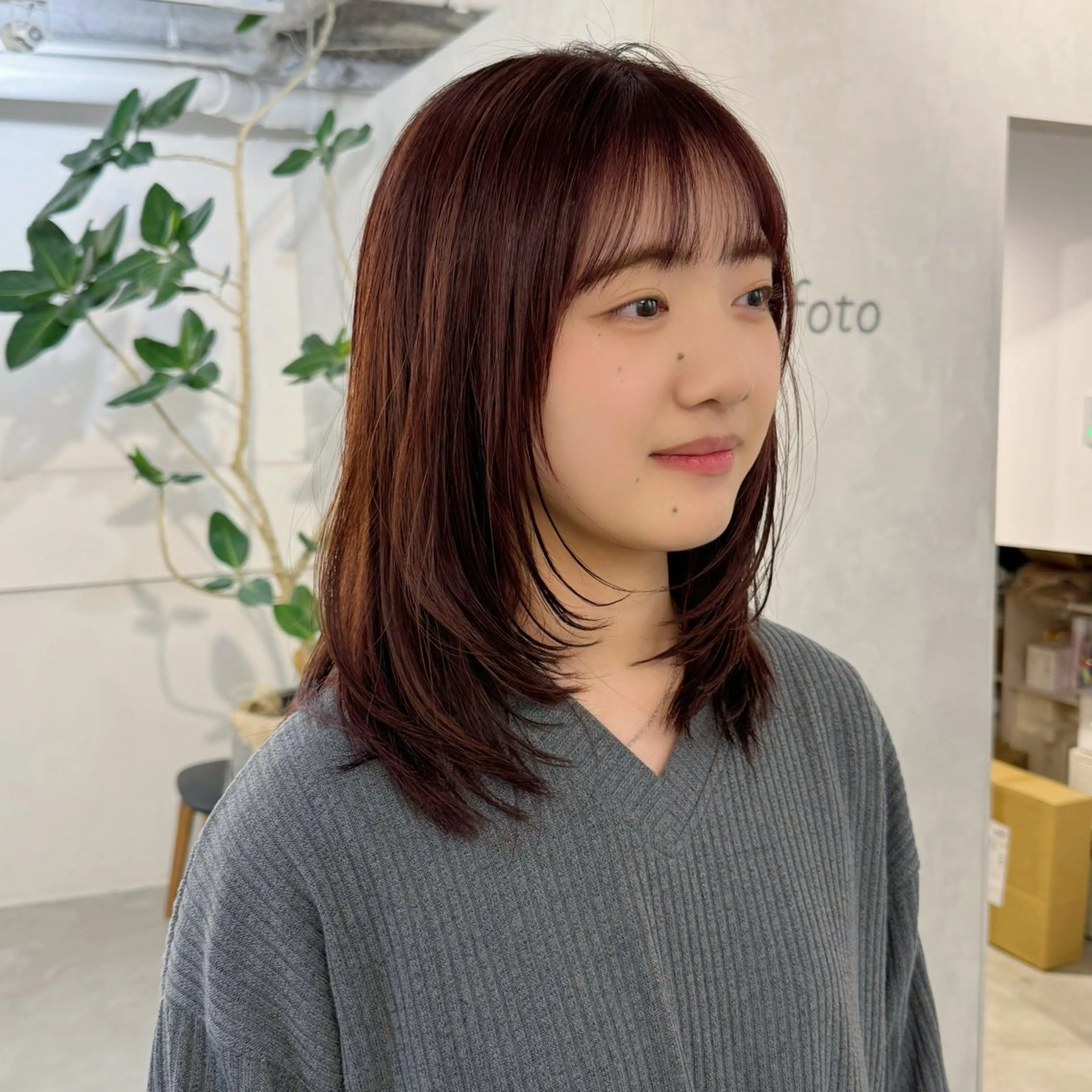 セミロング カット ヘアセット 顔周りcut・ご相談 ＝新宿しずく🇰🇷のヘアスタイル