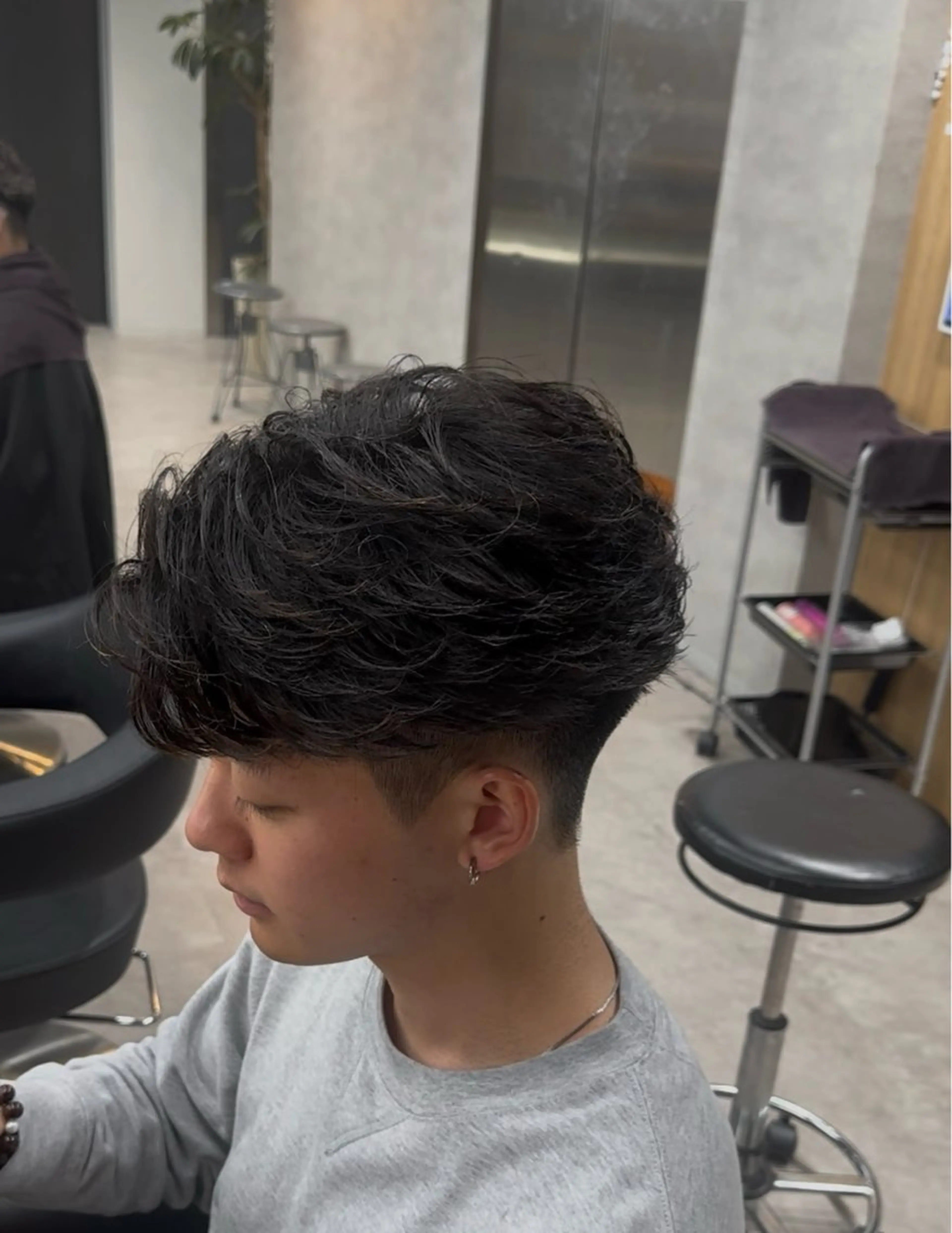 ショート カラー パーマ ハイライトカラー メッシュ ハイライト ショートヘア 縮毛矯正 福井祥太／海外風 /プードルパーマのヘアスタイル