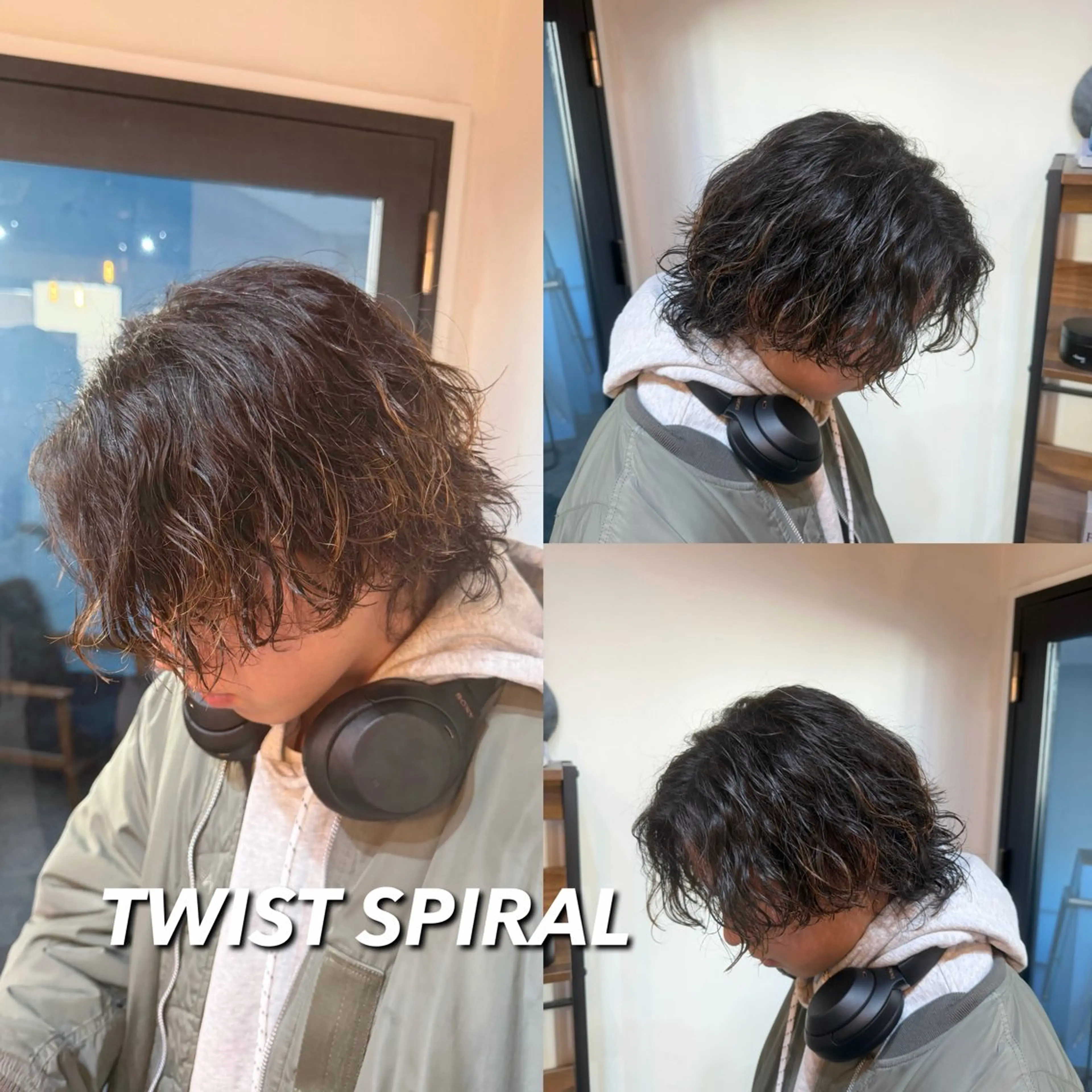 パーマ メンズ メンズパーマ ツイストスパイラルパーマ スパイラルパーマ カット パーマ メンズ特化/ショート /ツイスパ/結希のヘアスタイル