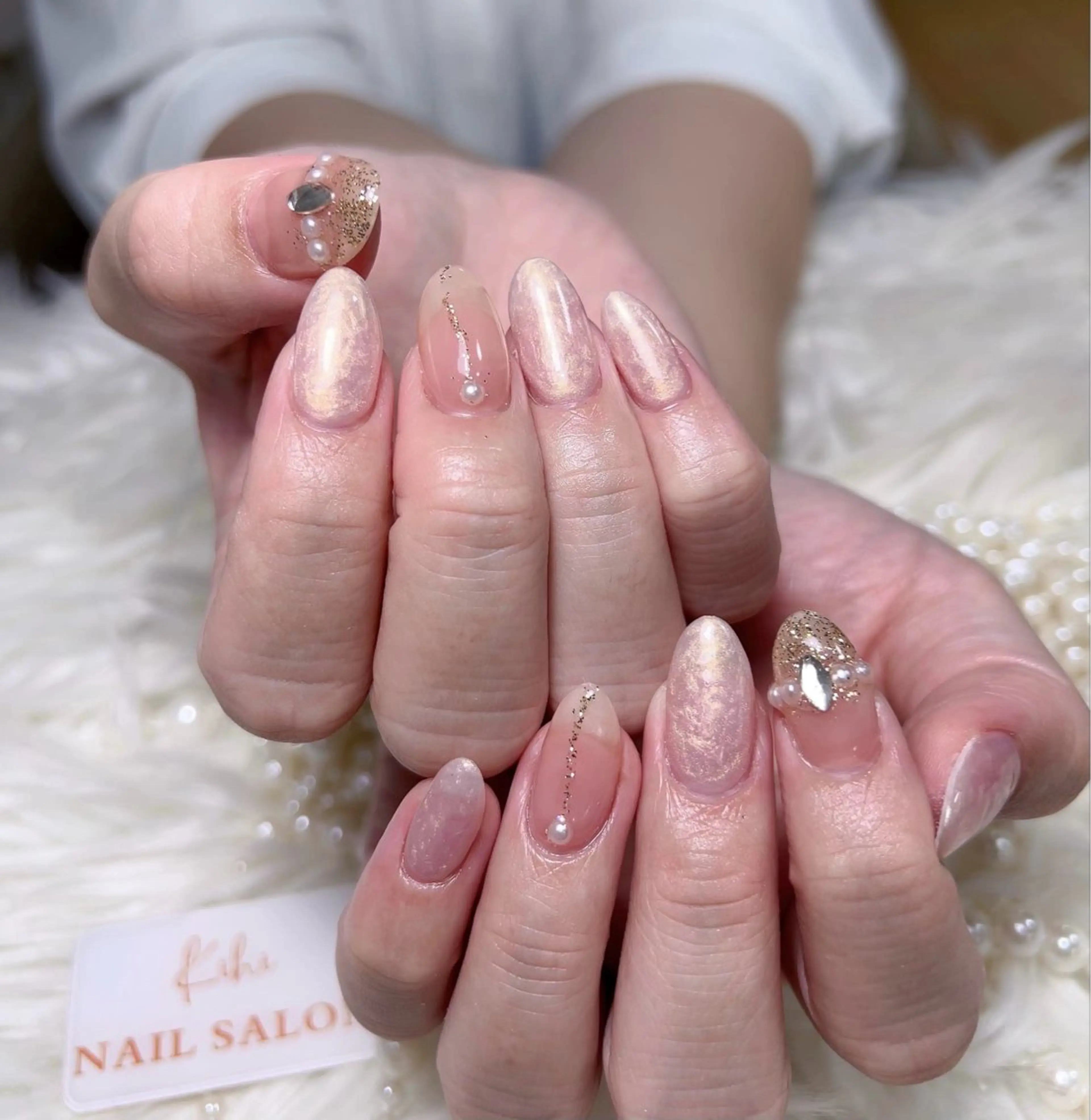 ネイル アートネイル フレンチネイル ジェルネイル グラデーション 韓国ネイル ハンドネイル 💕鈴木ユリ パラジェル/オフ無料のネイルデザイン