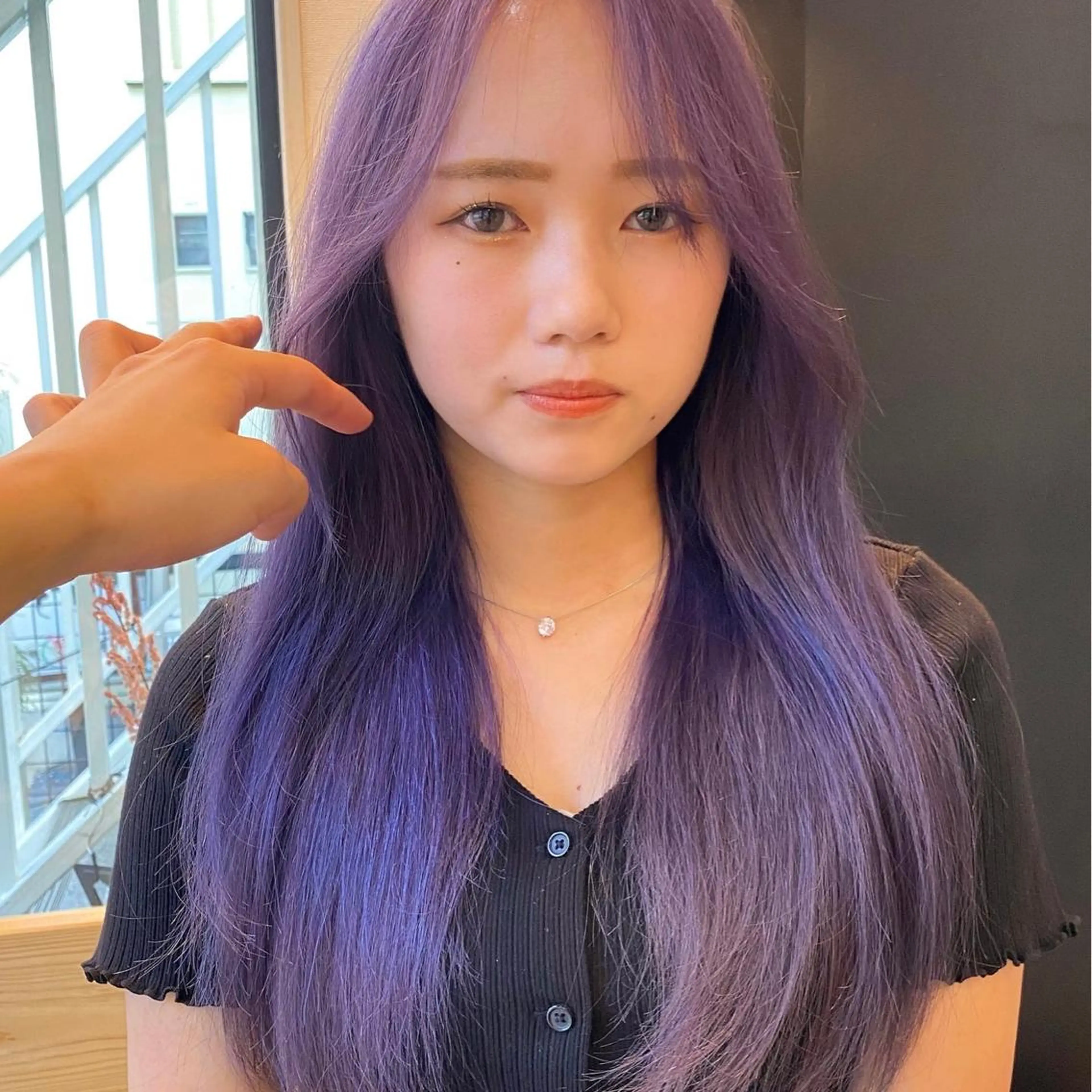 ロング カラー ダウンパーマ 【sity.ザイク】のヘアスタイル