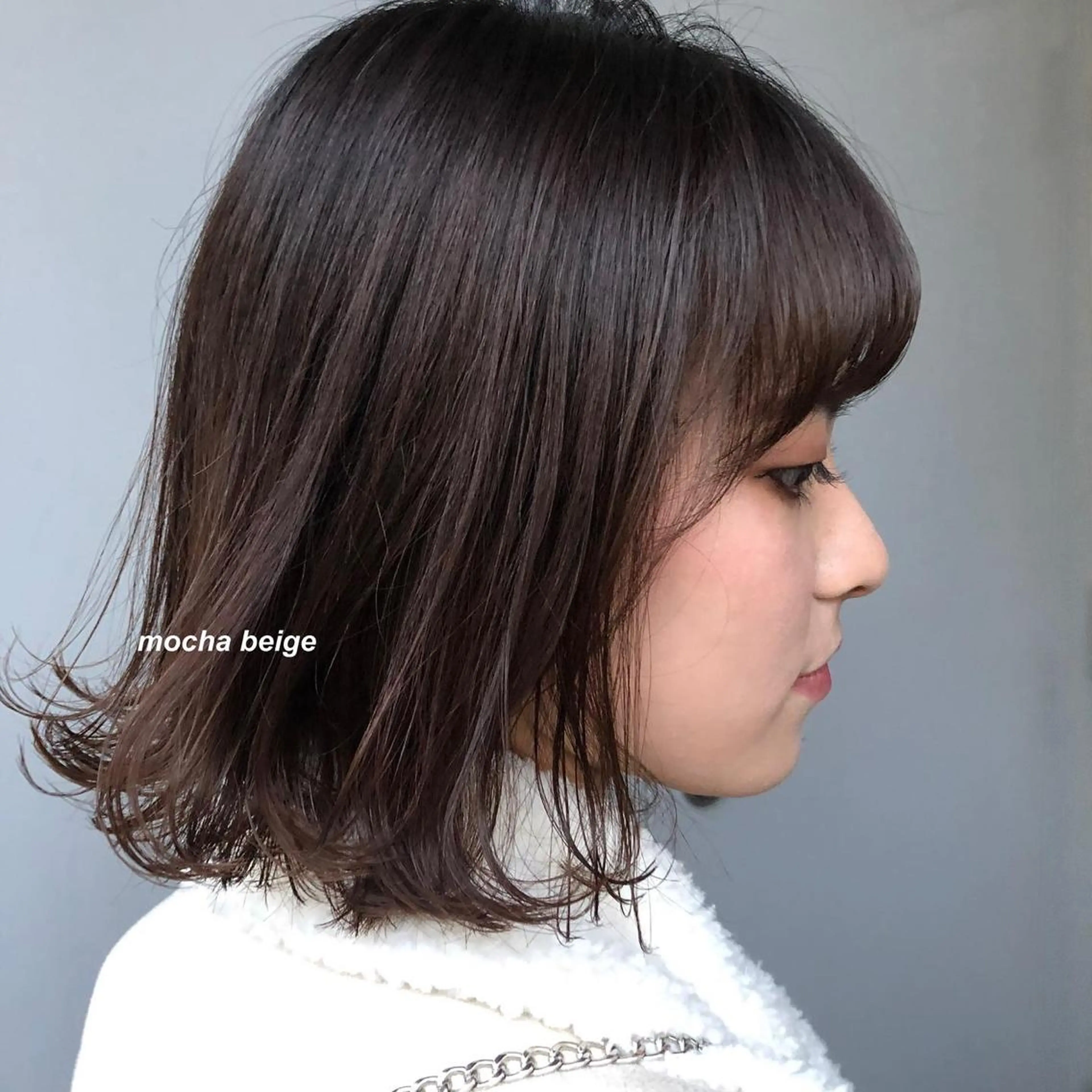 ミディアム カラー ヘアカラー トリートメント ヘッドスパ Qin shaire salon 原宿店所属・レイヤーカット 韓国ヘアayameのヘアスタイル