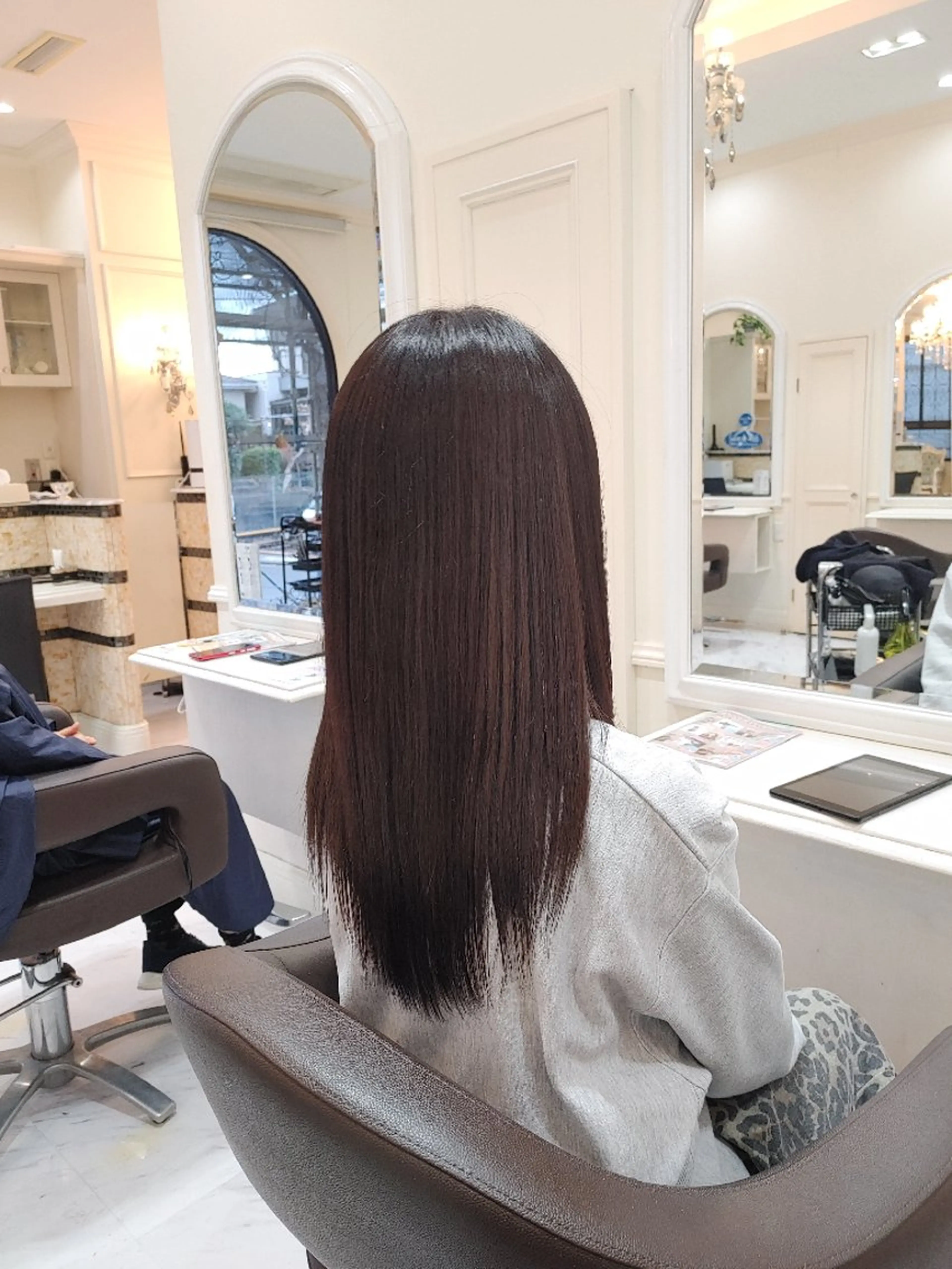 ロング 縮毛矯正 トリートメント 中村 裕昭のヘアスタイル