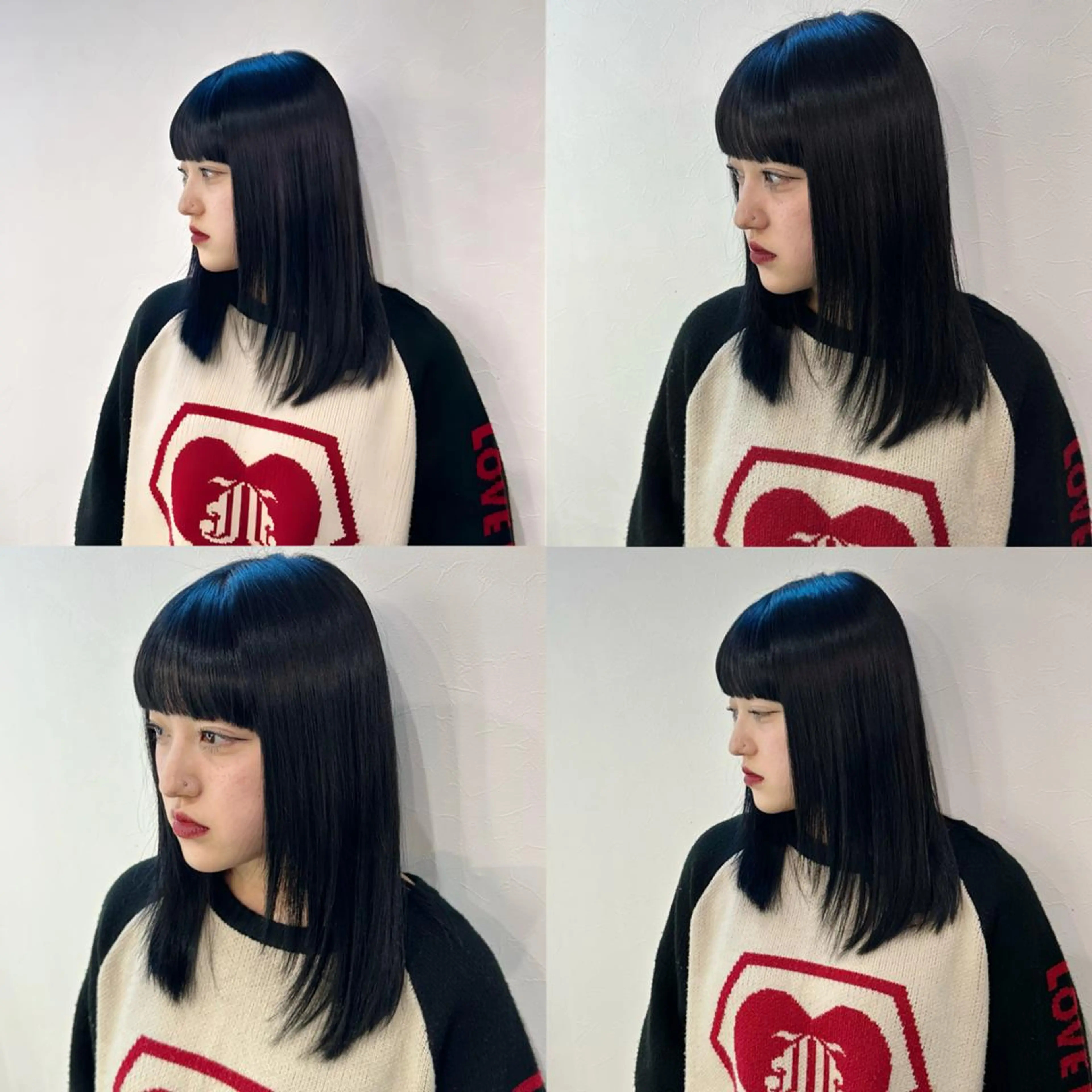 ロング カラー 韓国レイヤーカット要 暗透カラー📓吉祥寺のヘアスタイル