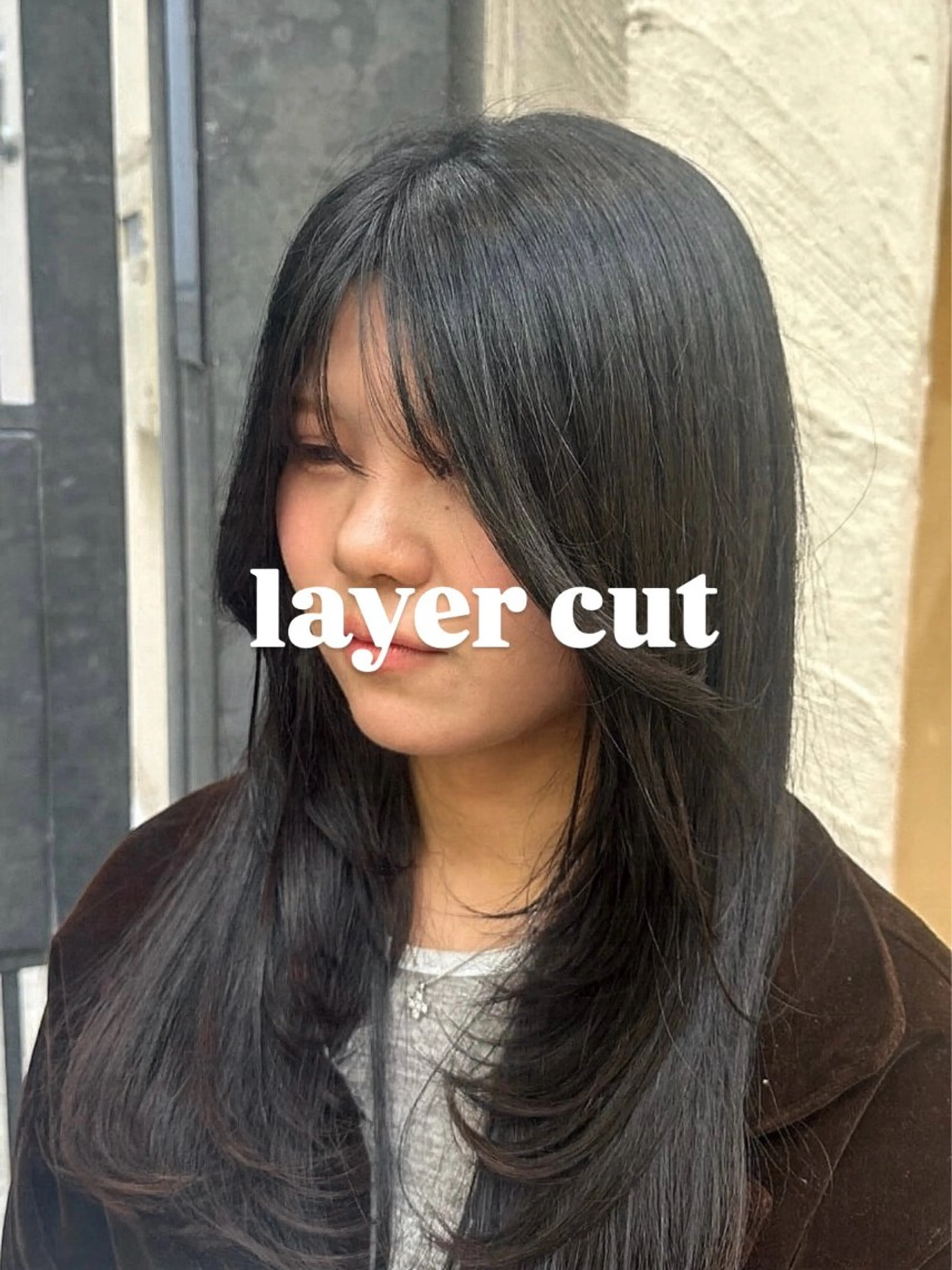 セミロング レイヤーカット カット トリートメント メンズパーマ/レイヤ ーカット岡田遥希のヘアスタイル