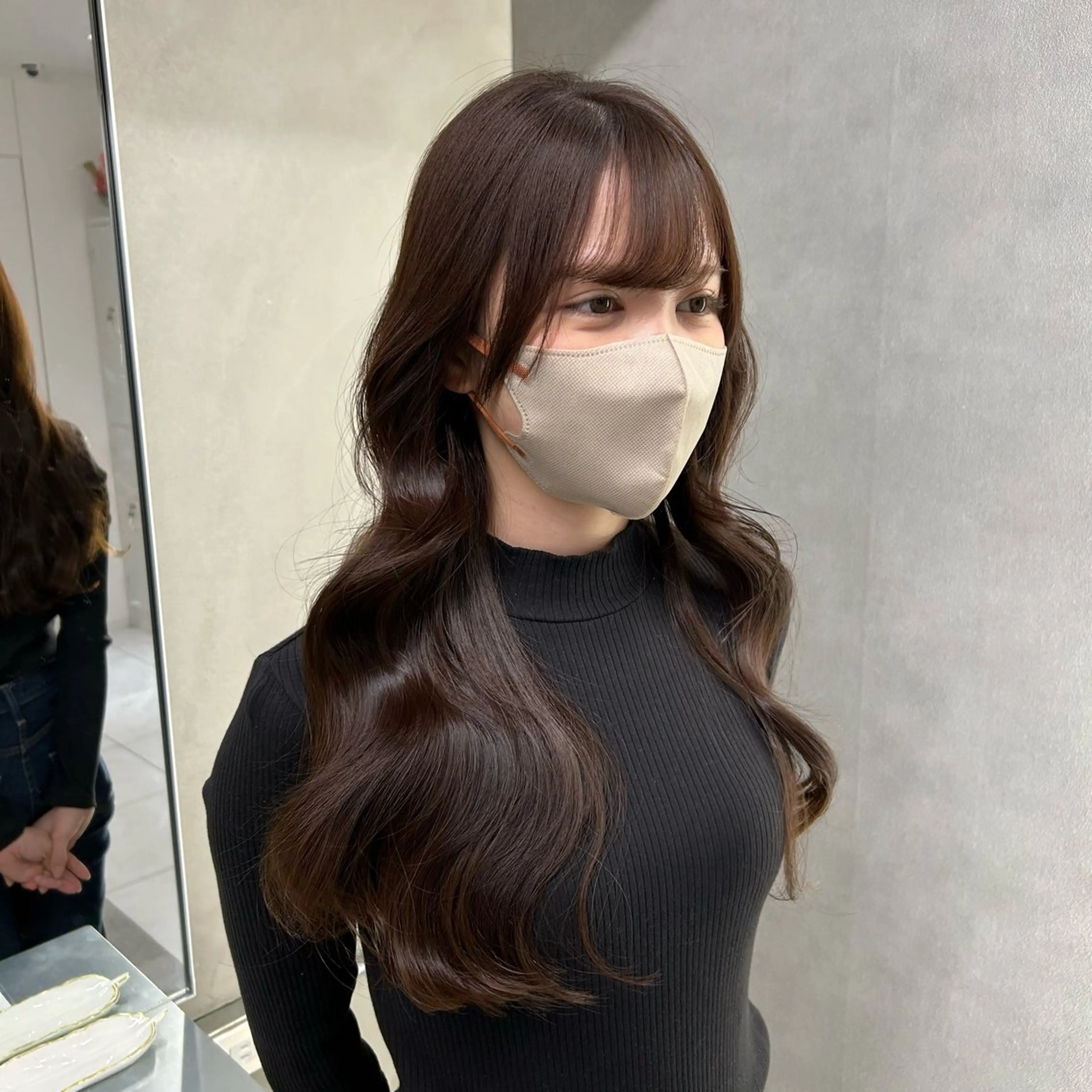 ロング カット ヘアカラー トリートメント 阿倍野/髪質改善 /縮毛矯正/坪田幸広のヘアスタイル