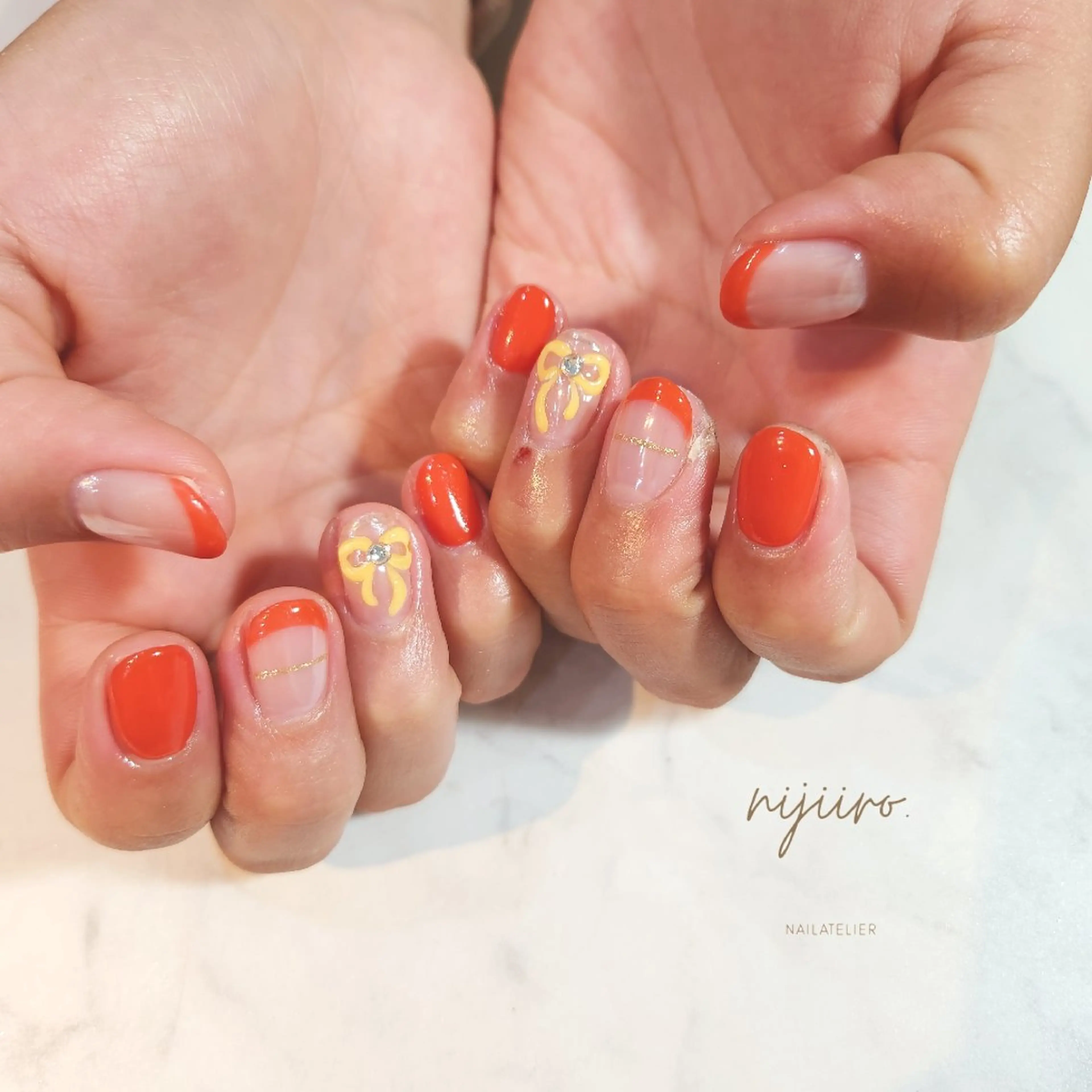 ネイル ハンドネイル nailatelier nijiiro.所属・nijiiro🌈 サトウのネイルデザイン