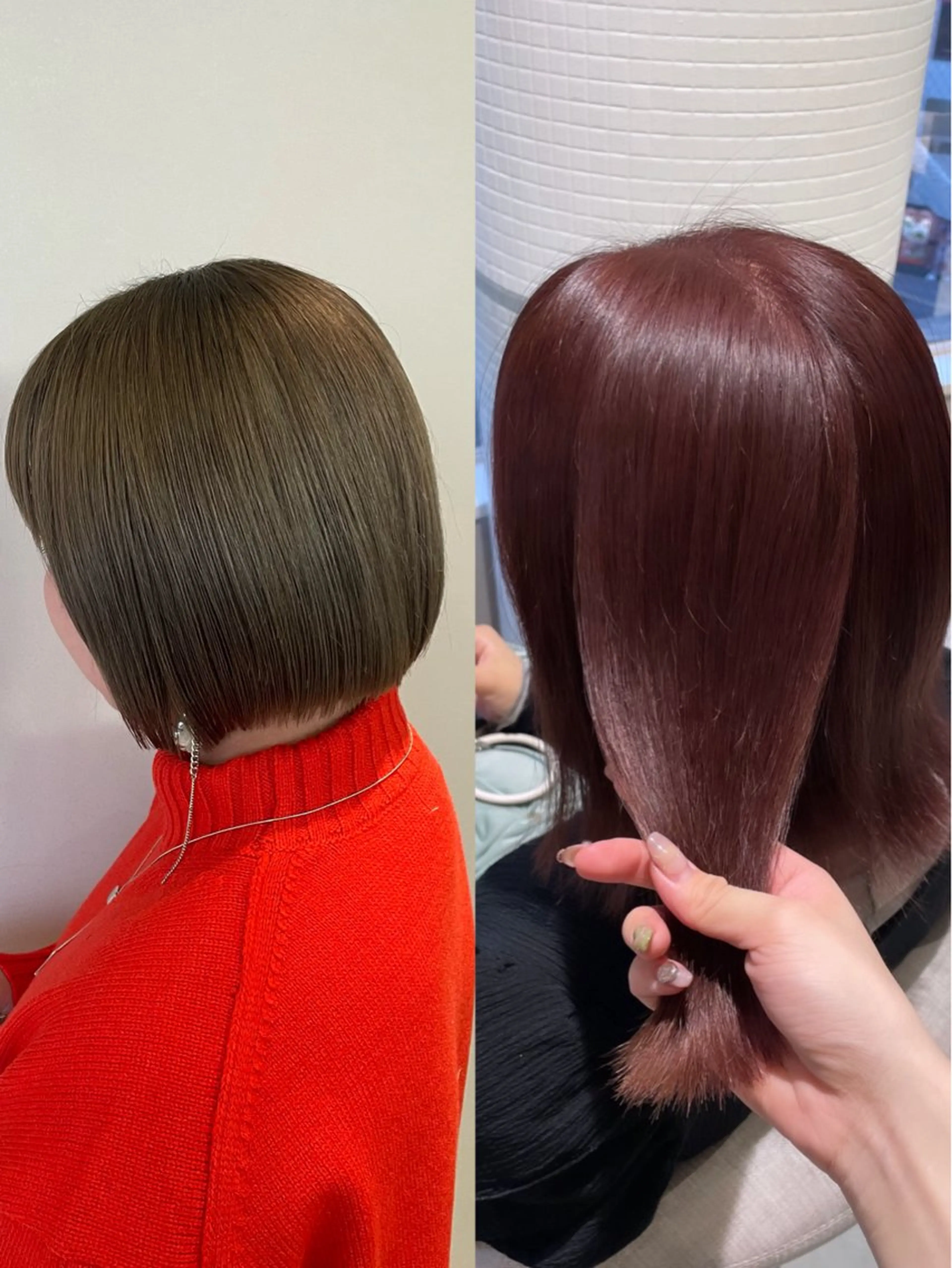 ミディアム カラー カット ヘアカラー トリートメント ayano / 透明感・くすみカラーのヘアスタイル