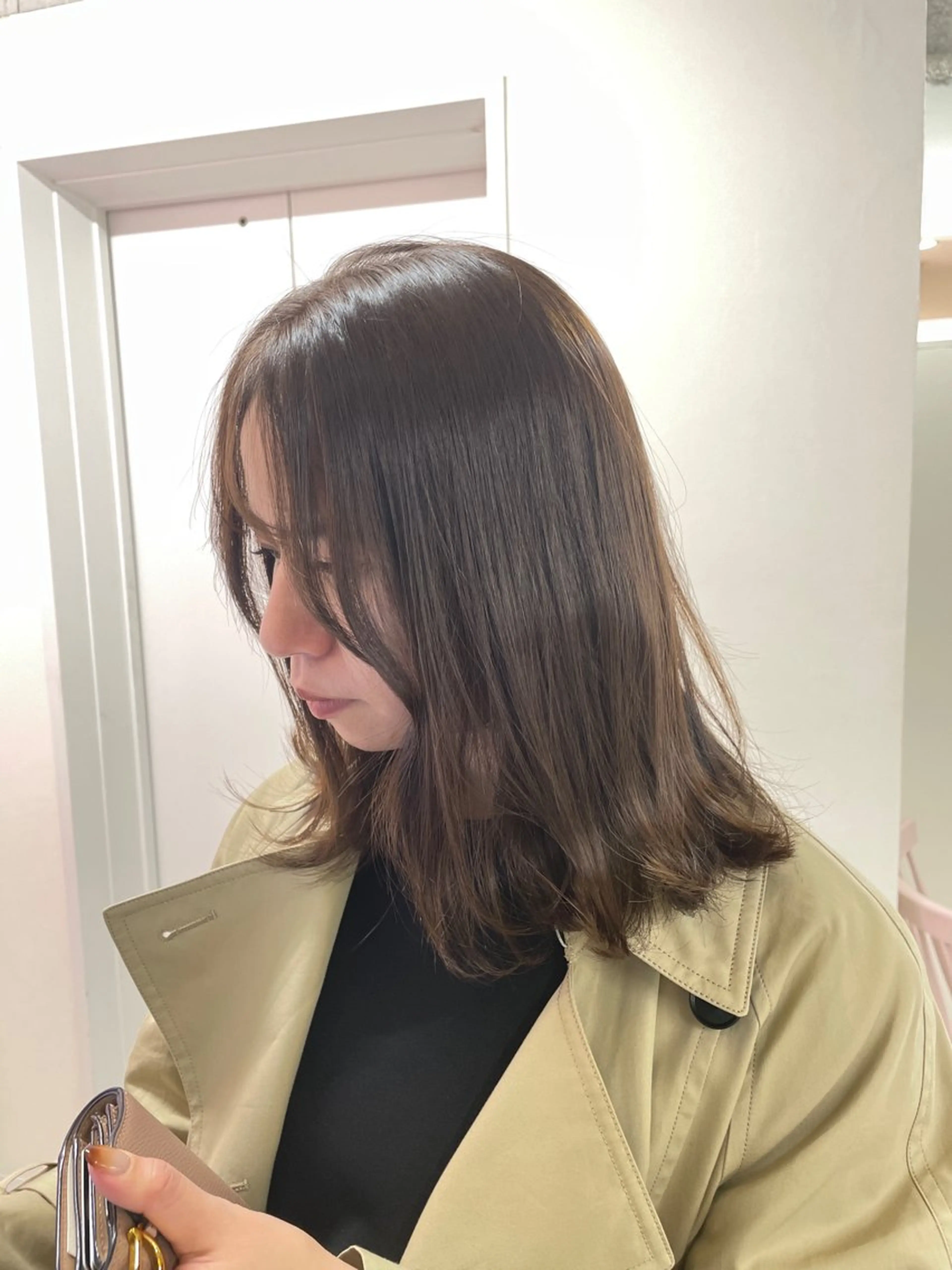 セミロング カラー ベージュカラー Hana ♡ marshu梅田のヘアスタイル