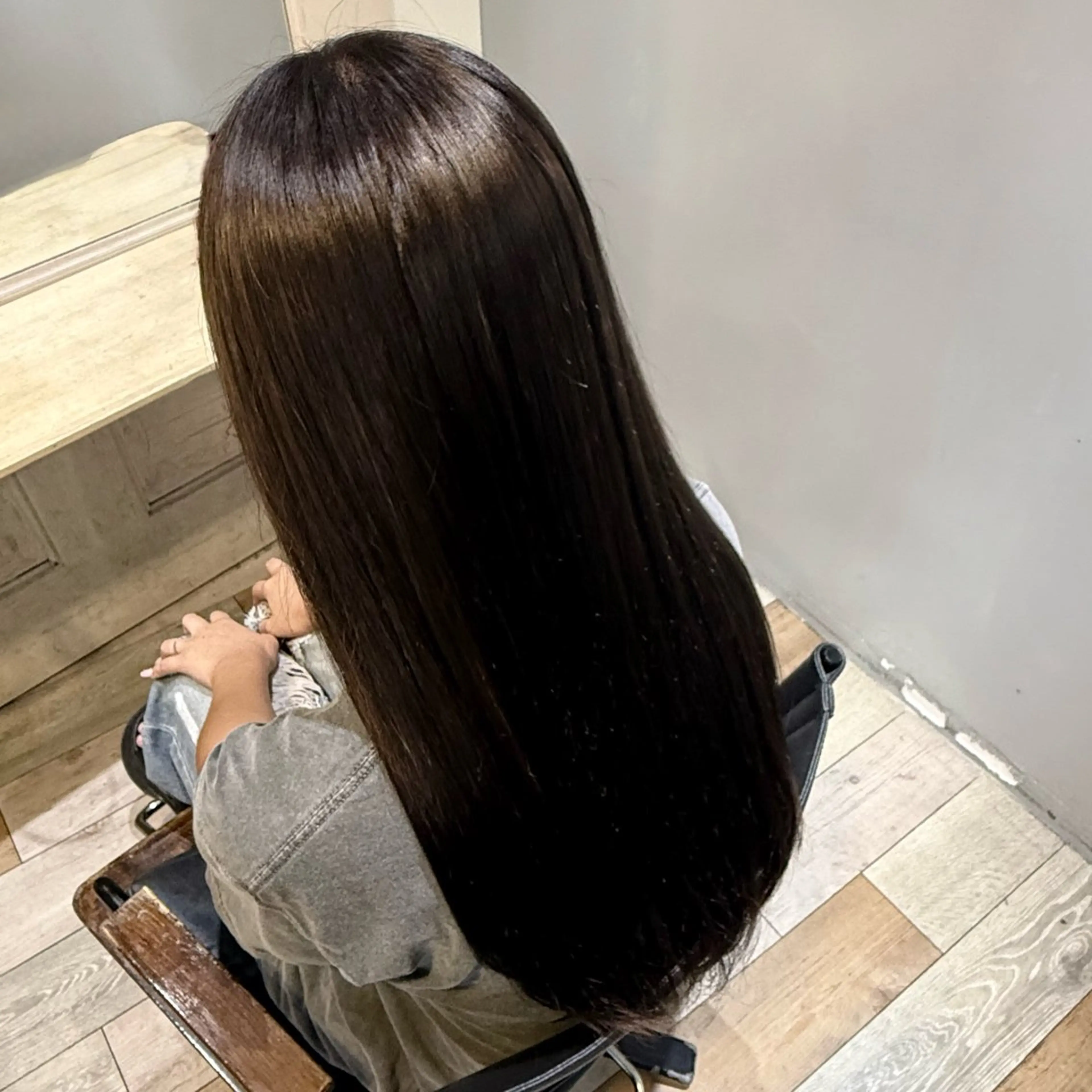 ロング くせ毛 髪質改善 縮毛矯正 トリートメント 酸熱トリートメント トリートメント LOVELEY所属・ゆうな🎀/池袋 /LOVELEYのヘアスタイル