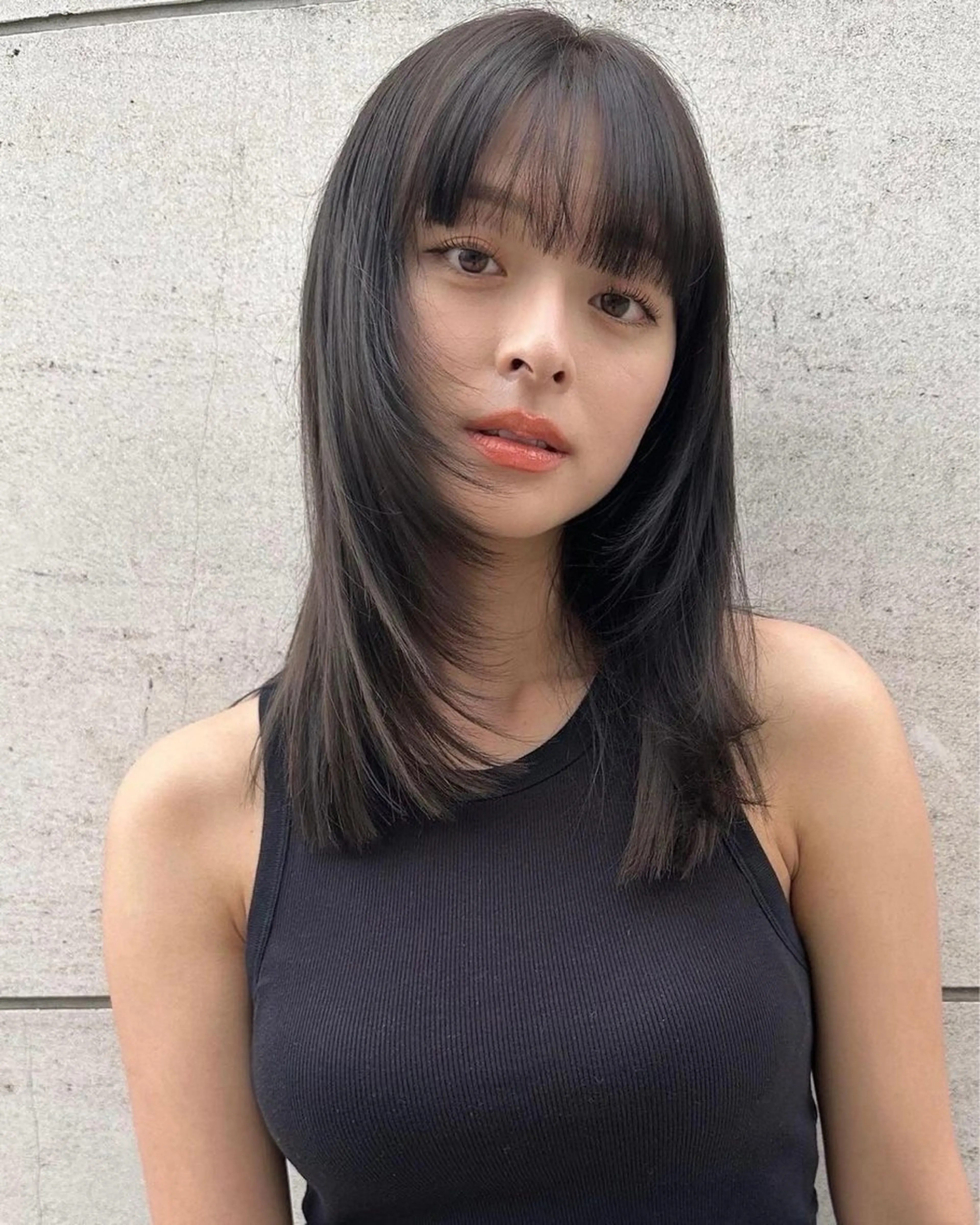 ミディアム カラー レイヤーカット 韓国/レイヤーカット 髪質改善特化のヘアスタイル