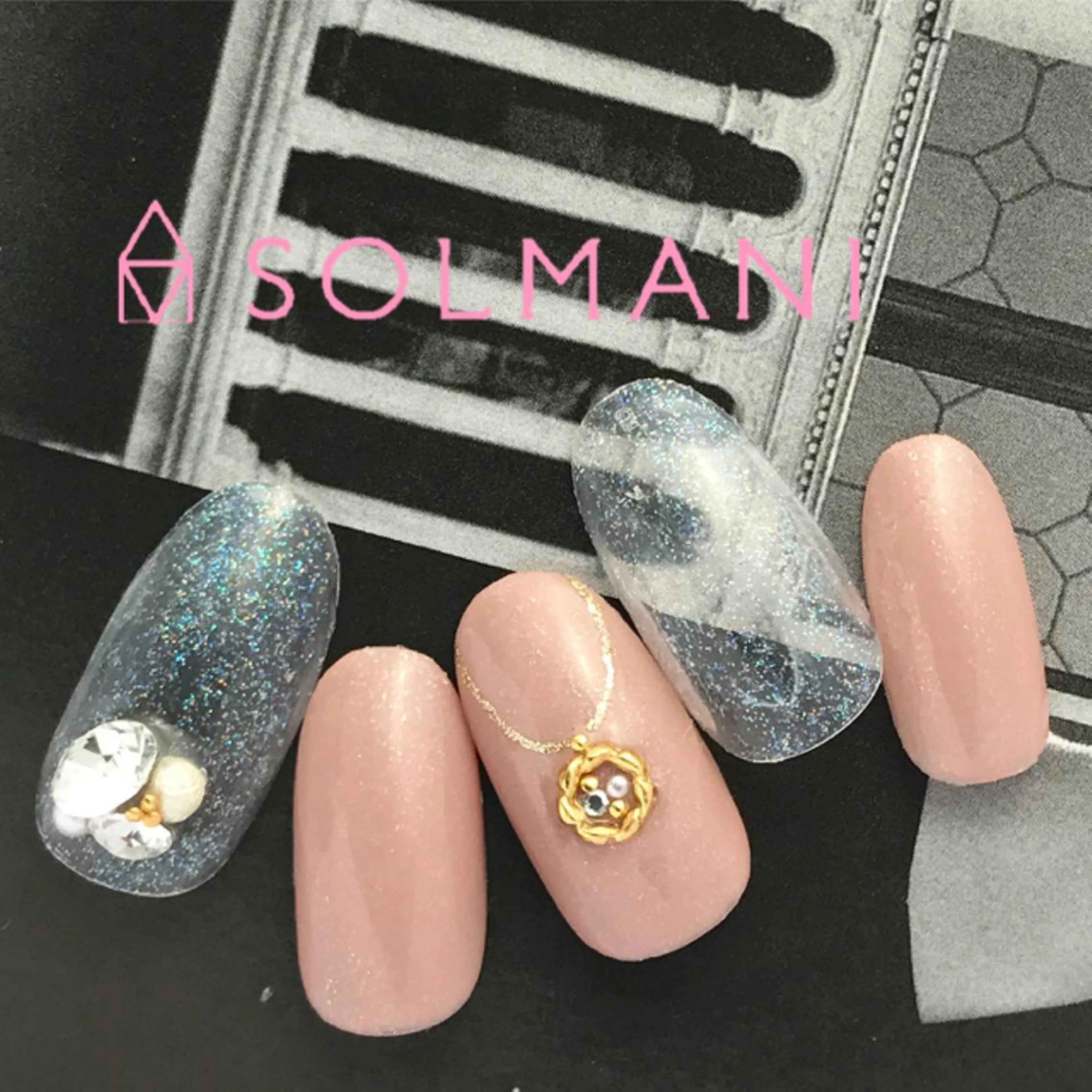 ネイル 冬ネイル SOLMANI 予約担当のネイルデザイン