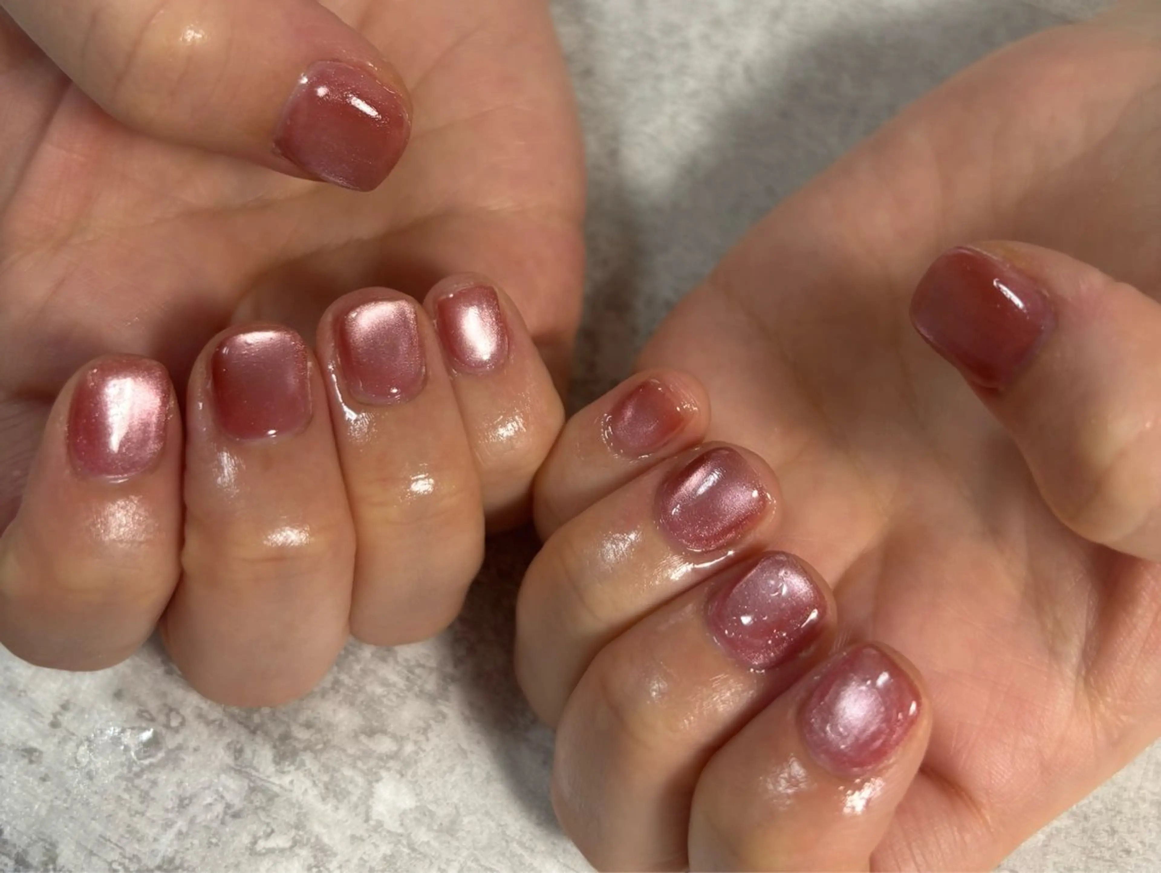 ネイル オーロラネイル 桜ネイル フラワーネイル フットネイル フレンチネイル ハンドネイル kiki nail たまプラーザのネイルデザイン