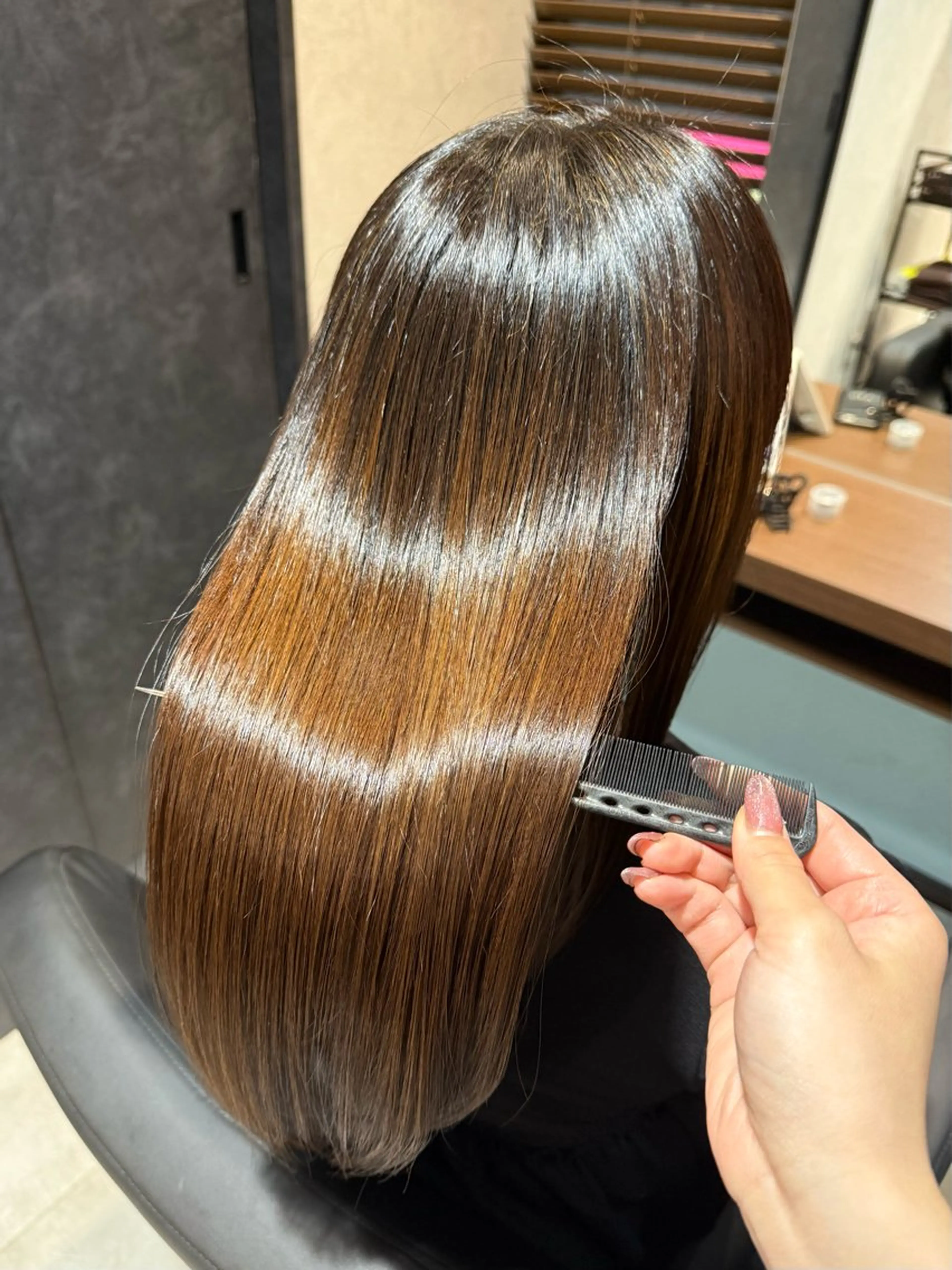 ロング Harris　表参道・外苑前・青山　表参道本店所属・艶カラー/ハイトーン /アレンジ/meiのヘアスタイル