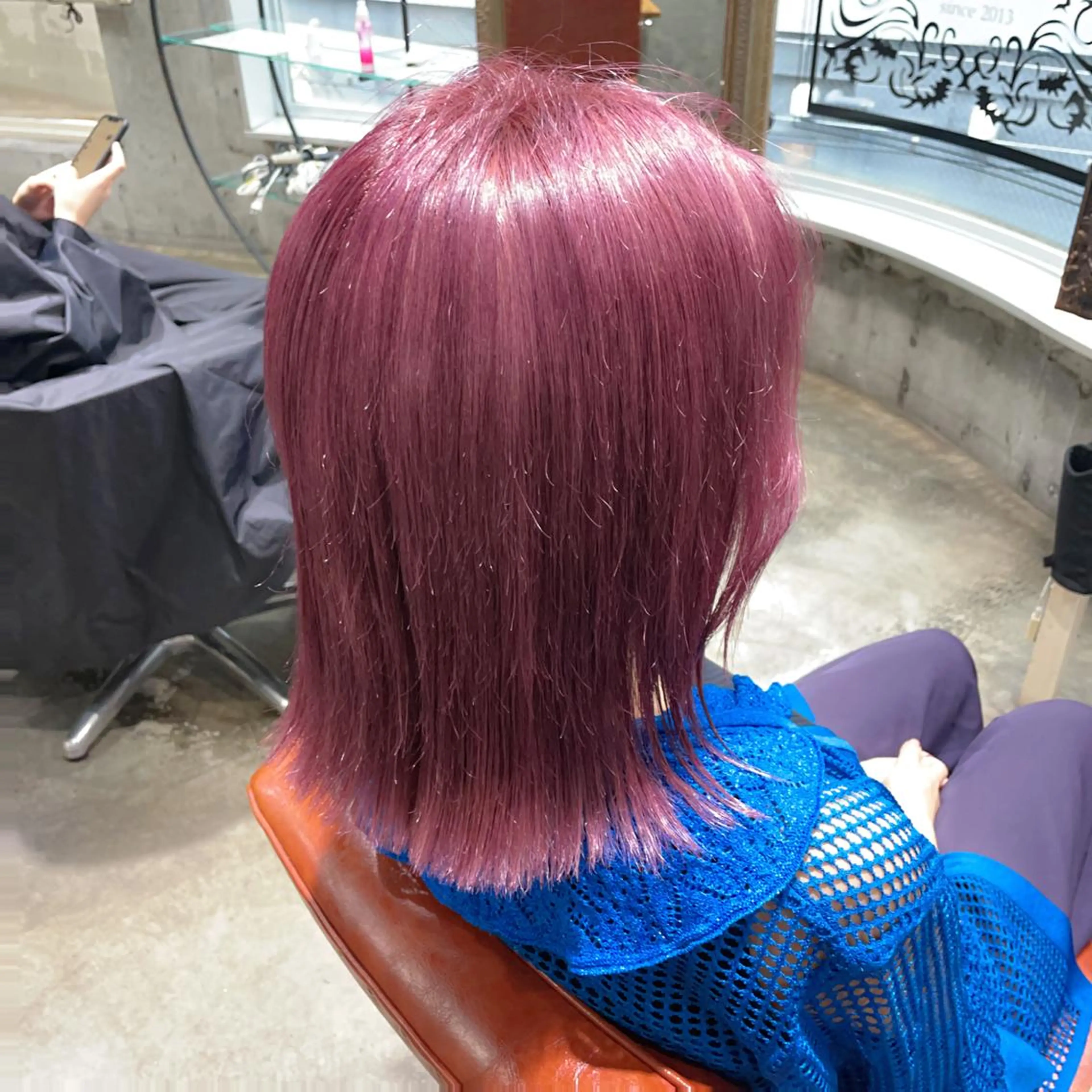 ミディアム カラー ピンクカラー ヘアカラー 🕊miki モテ髪🫧のヘアスタイル