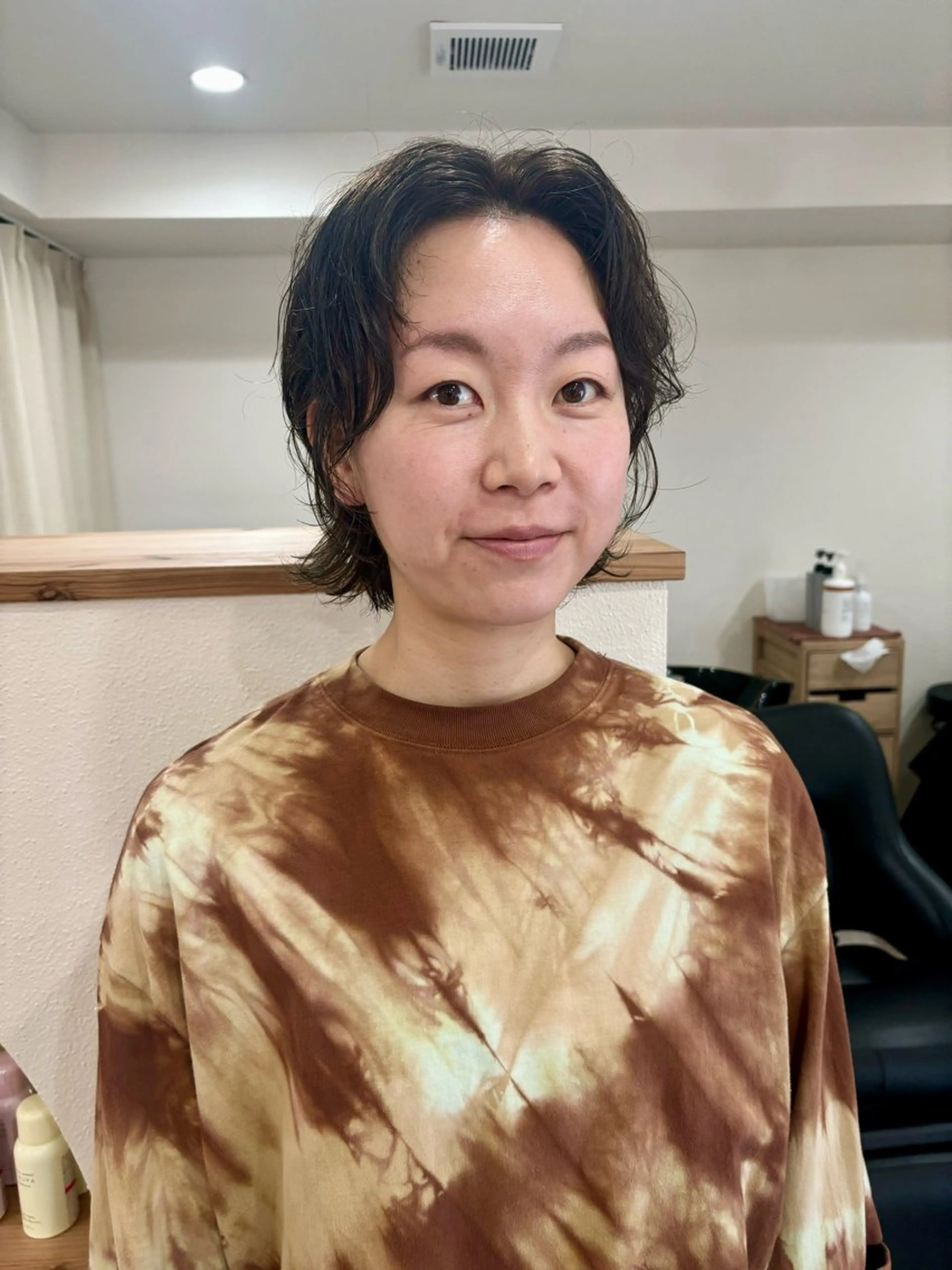 ショート カラー レイヤーカット icie所属・大阪ヴィーガンサロン KANAKOのヘアスタイル