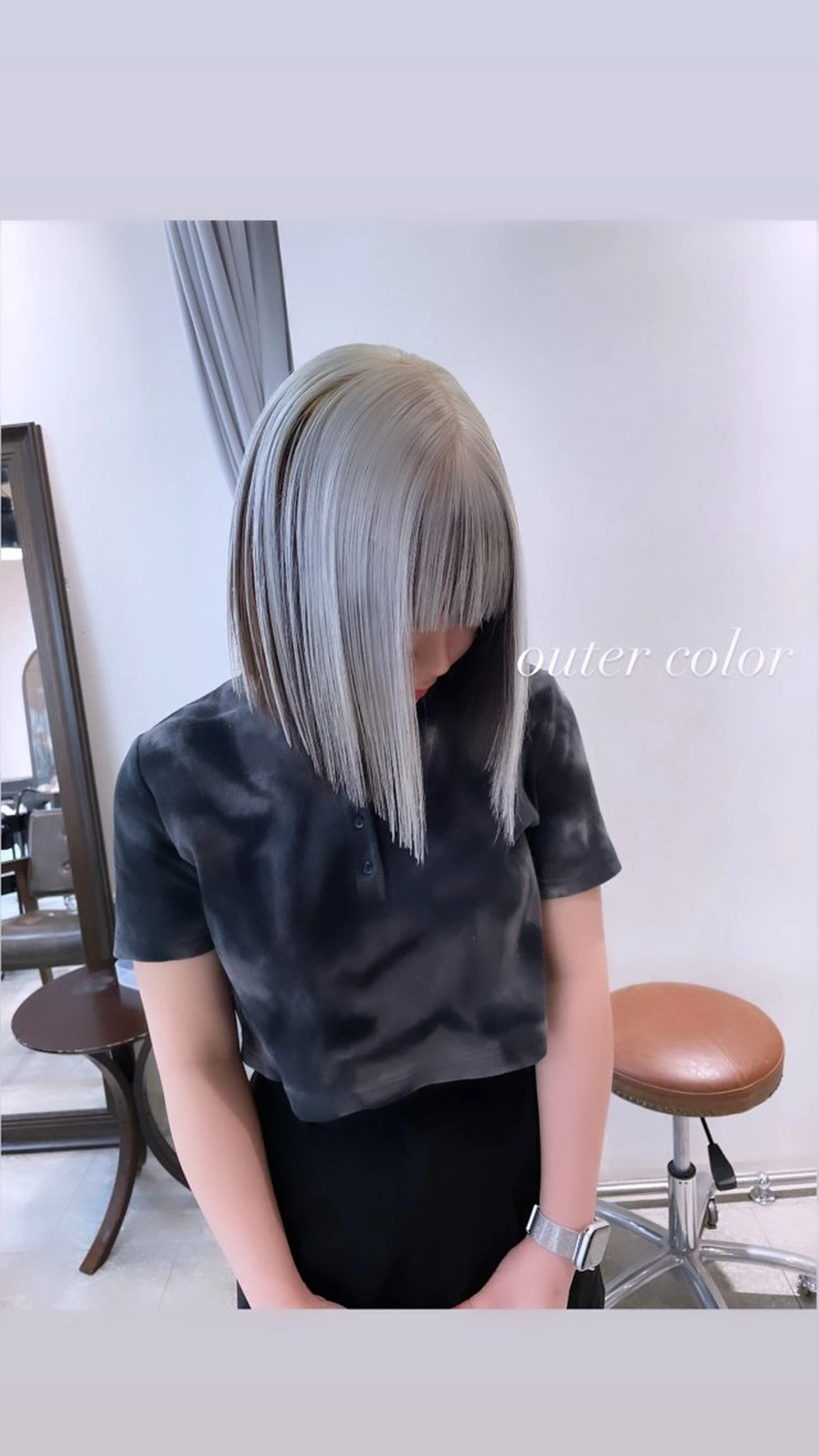 ショート カラー カット ヘアカラー トリートメント ヘアセット 💜ハイトーン💛 マジカルかいちゃんのヘアスタイル