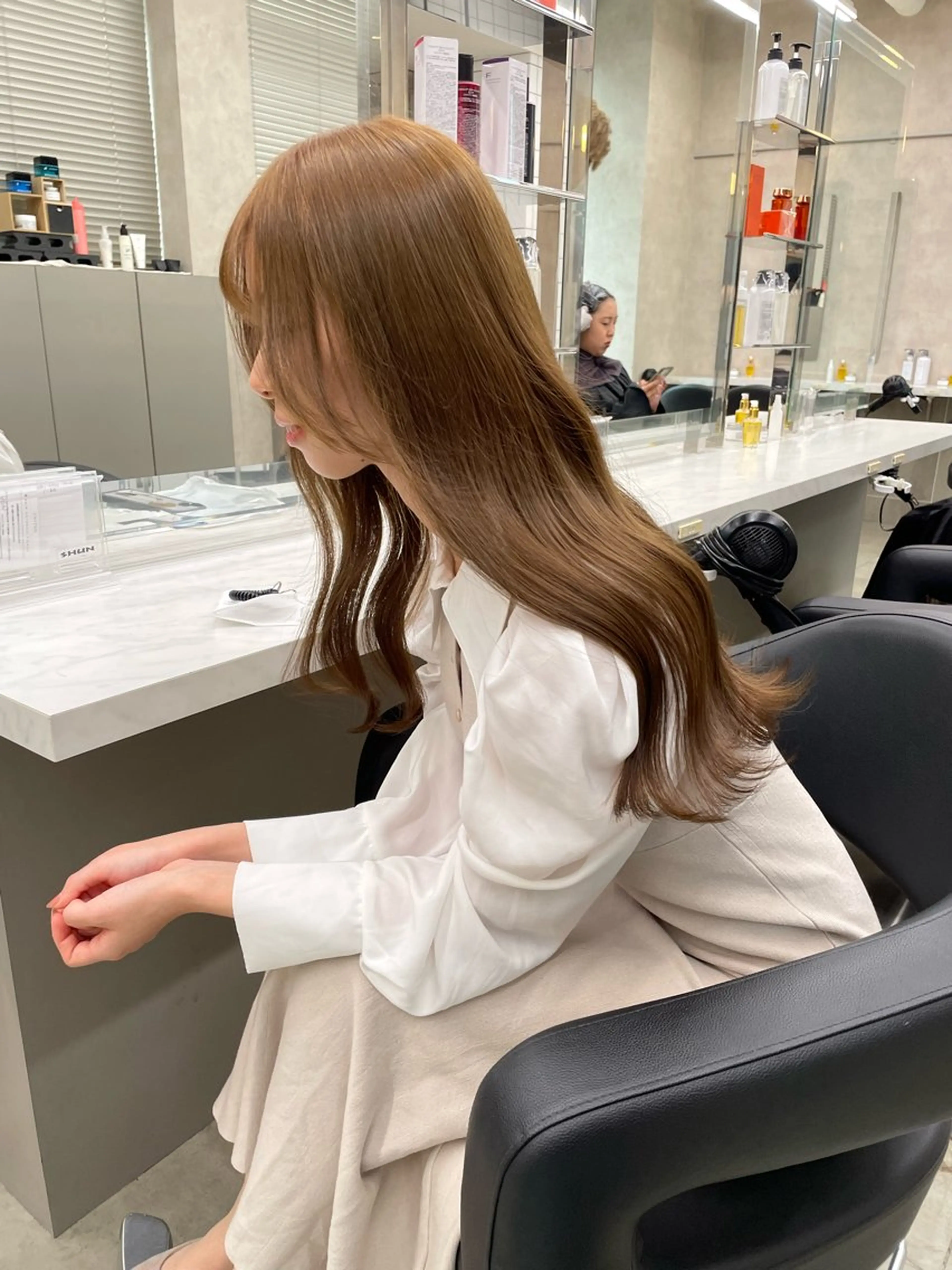 ロング ヘアカラー トリートメント 🤍透明感/韓国風/ レイヤー/優大🤍のヘアスタイル