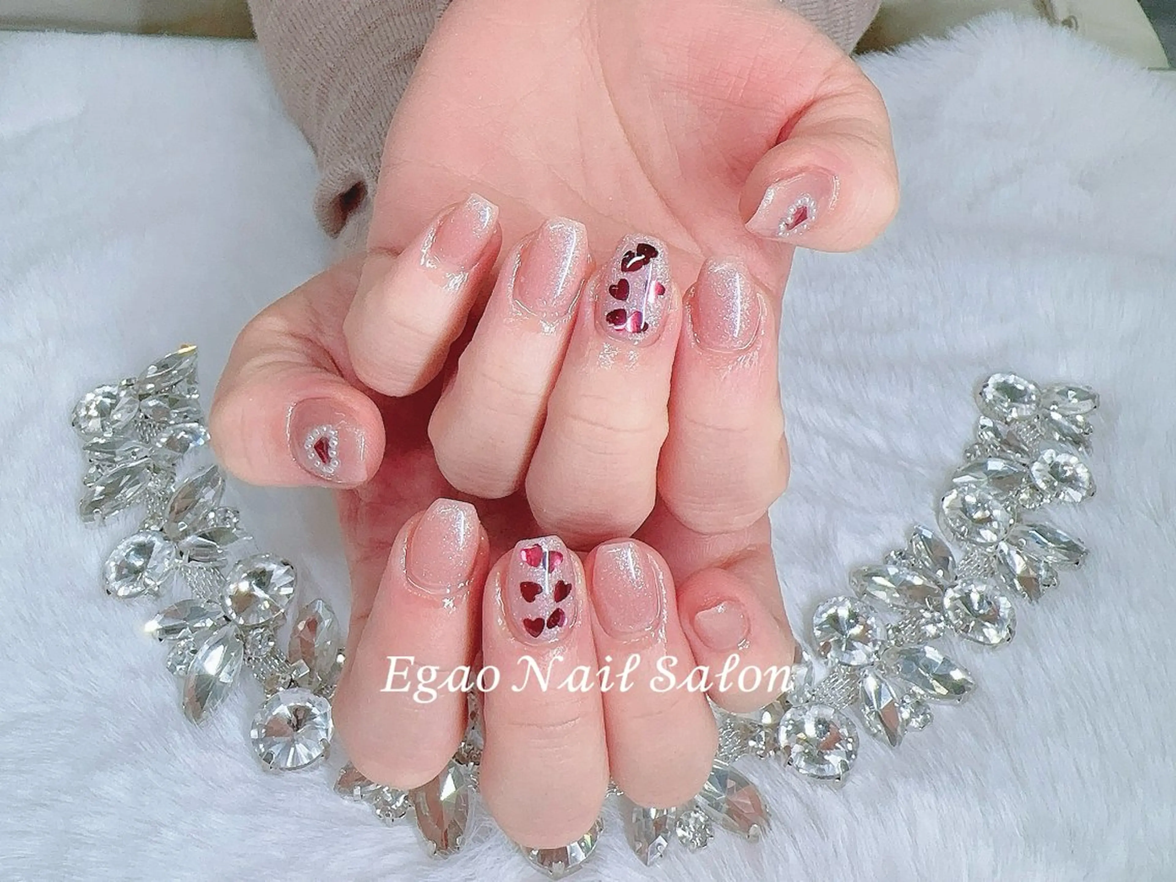 ネイル アートネイル フットネイル フレンチネイル ジェルネイル 持ち込み ハンドネイル Egao Nail Salonのネイルデザイン