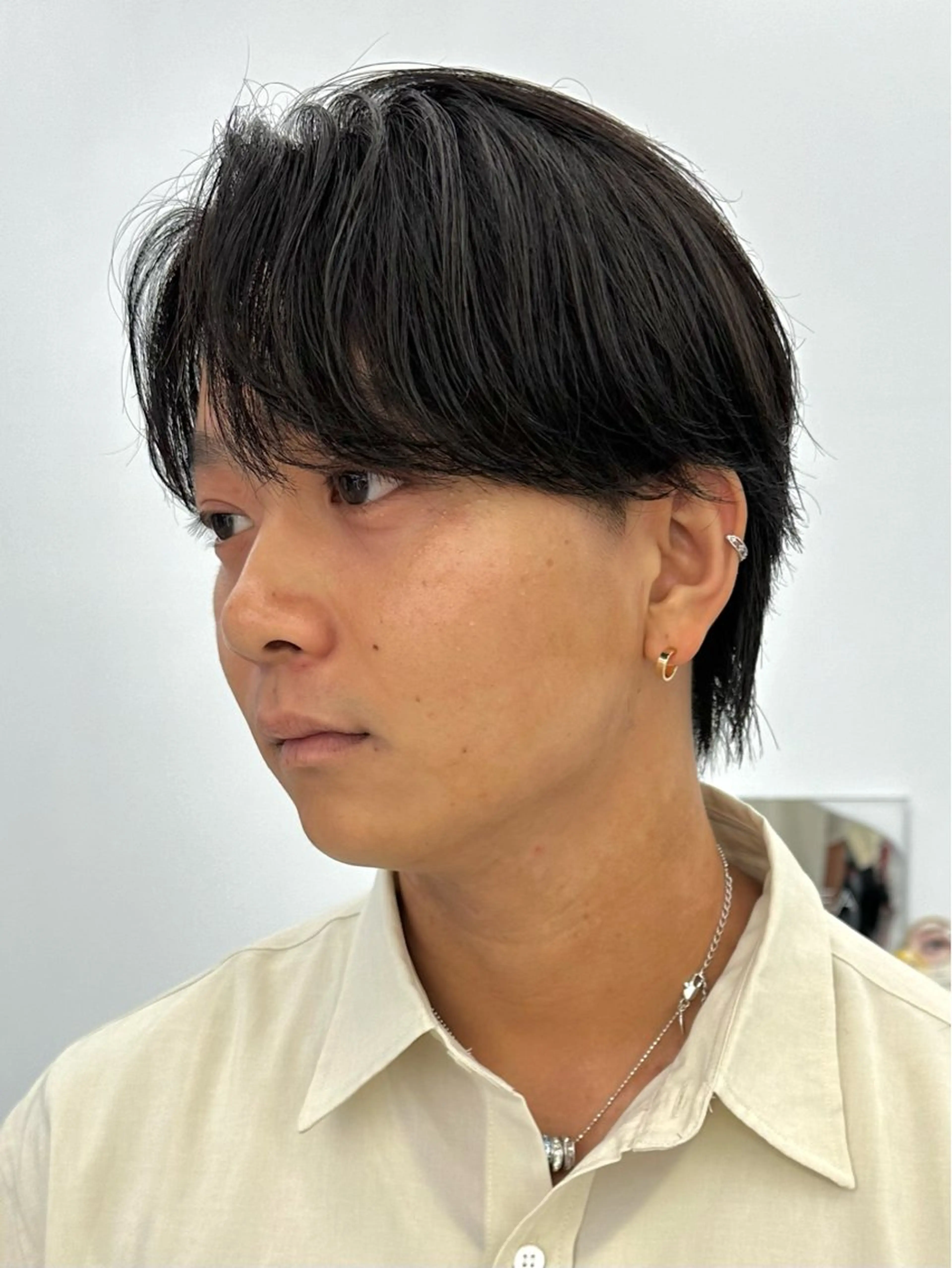 ショート カラー パーマ メンズ Vir by browのヘアスタイル