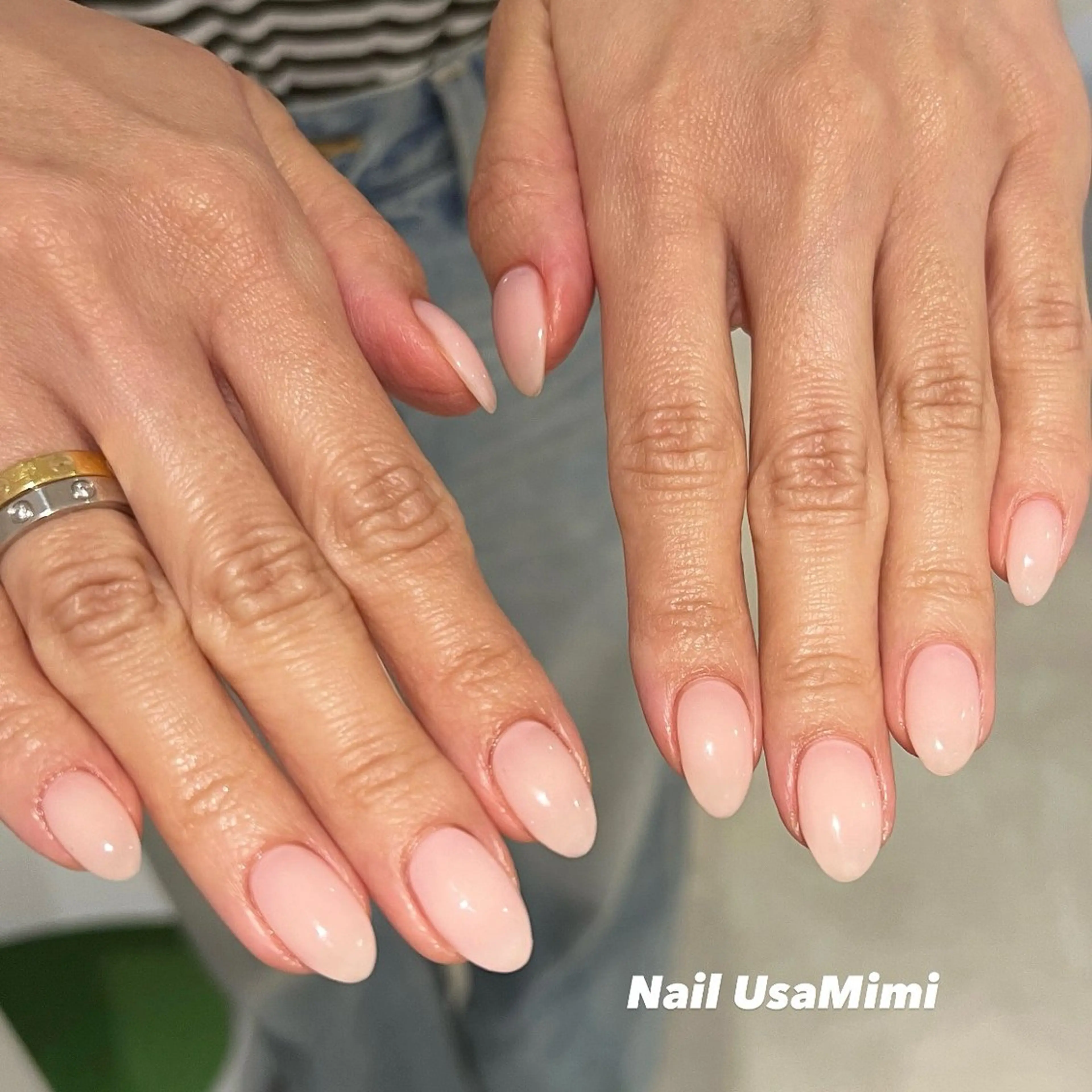 ネイル アートネイル ジェルネイル 韓国ネイル パラジェル ピンク ハンドネイル 本町NailUsa Mimi RIKOのネイルデザイン