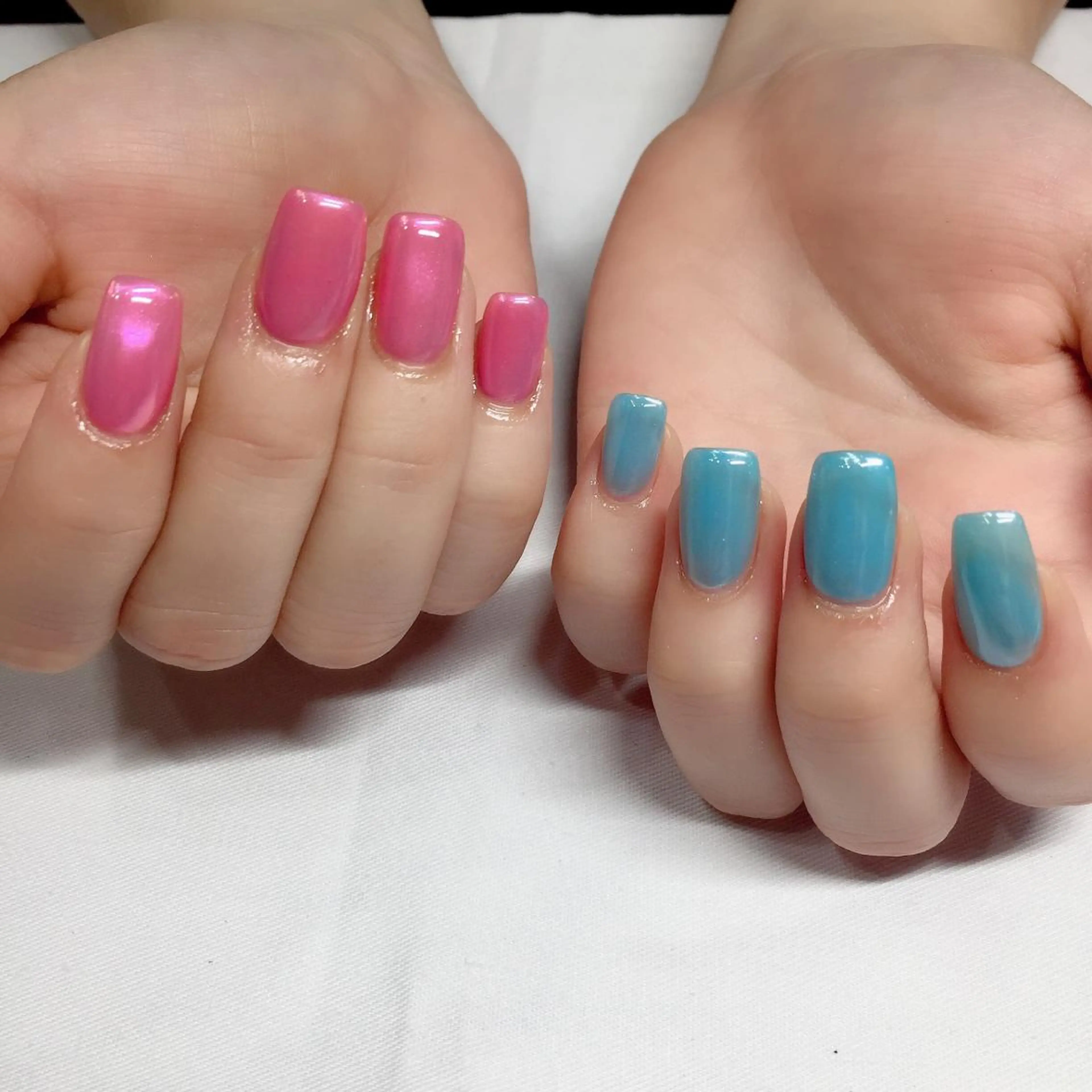 ネイル オーロラネイル ミラーネイル ガールネイルサロン所属・ガール ネイルサロンのネイルデザイン