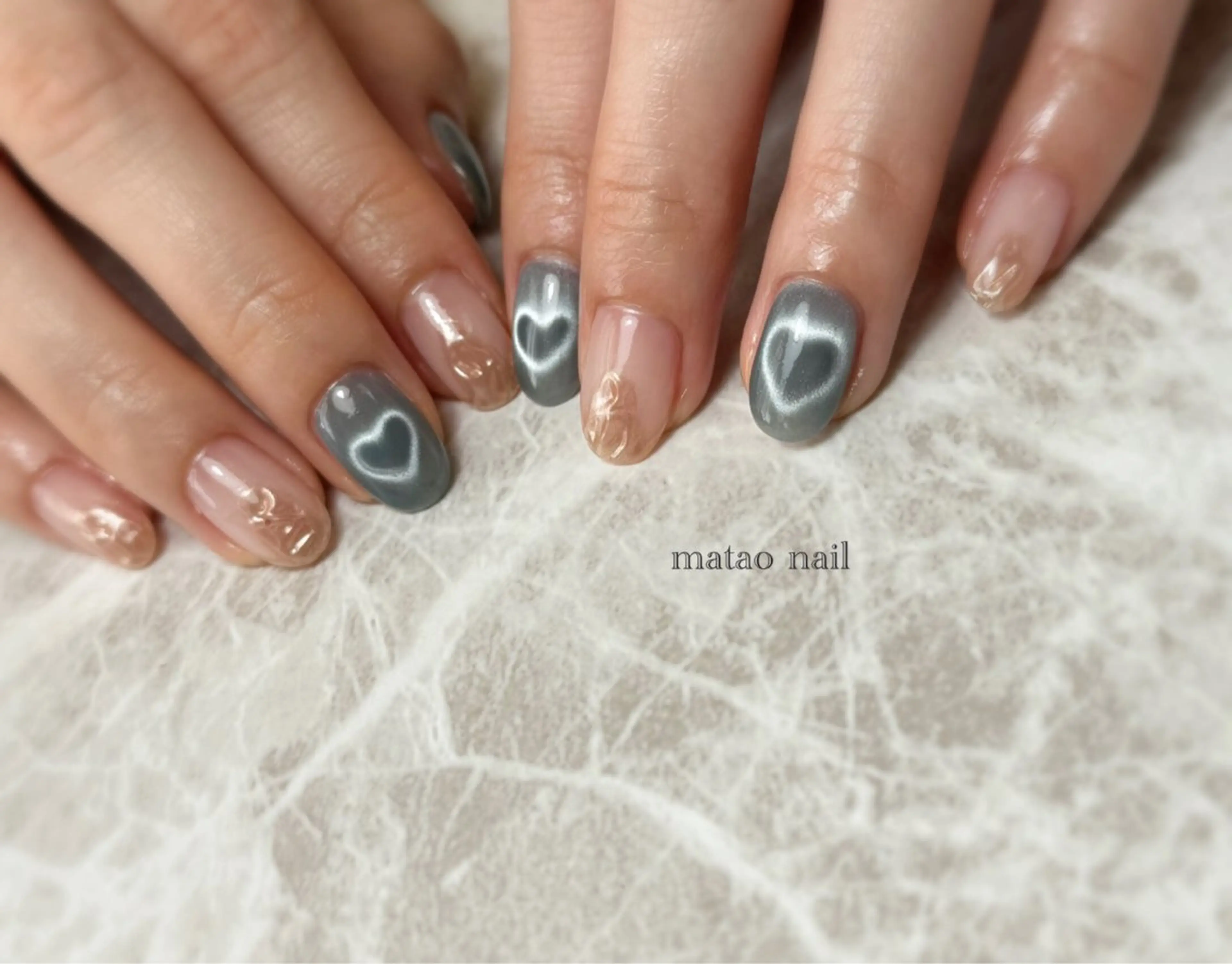 ネイル ハート ハンドネイル フットネイル matao nailのネイルデザイン