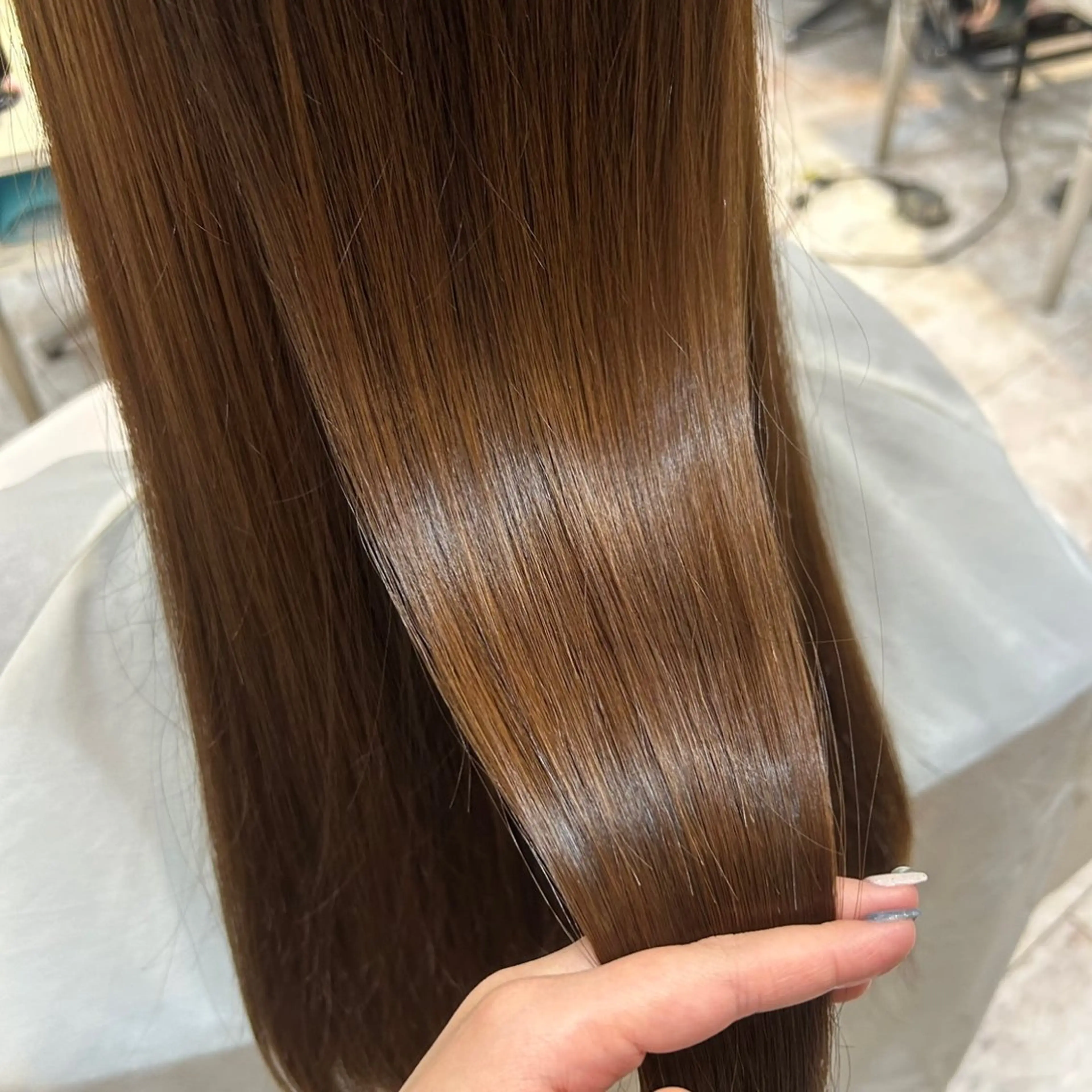 ロング カラー トリートメント 🫧透け感⋆艶髪💎 山口アヤカのヘアスタイル