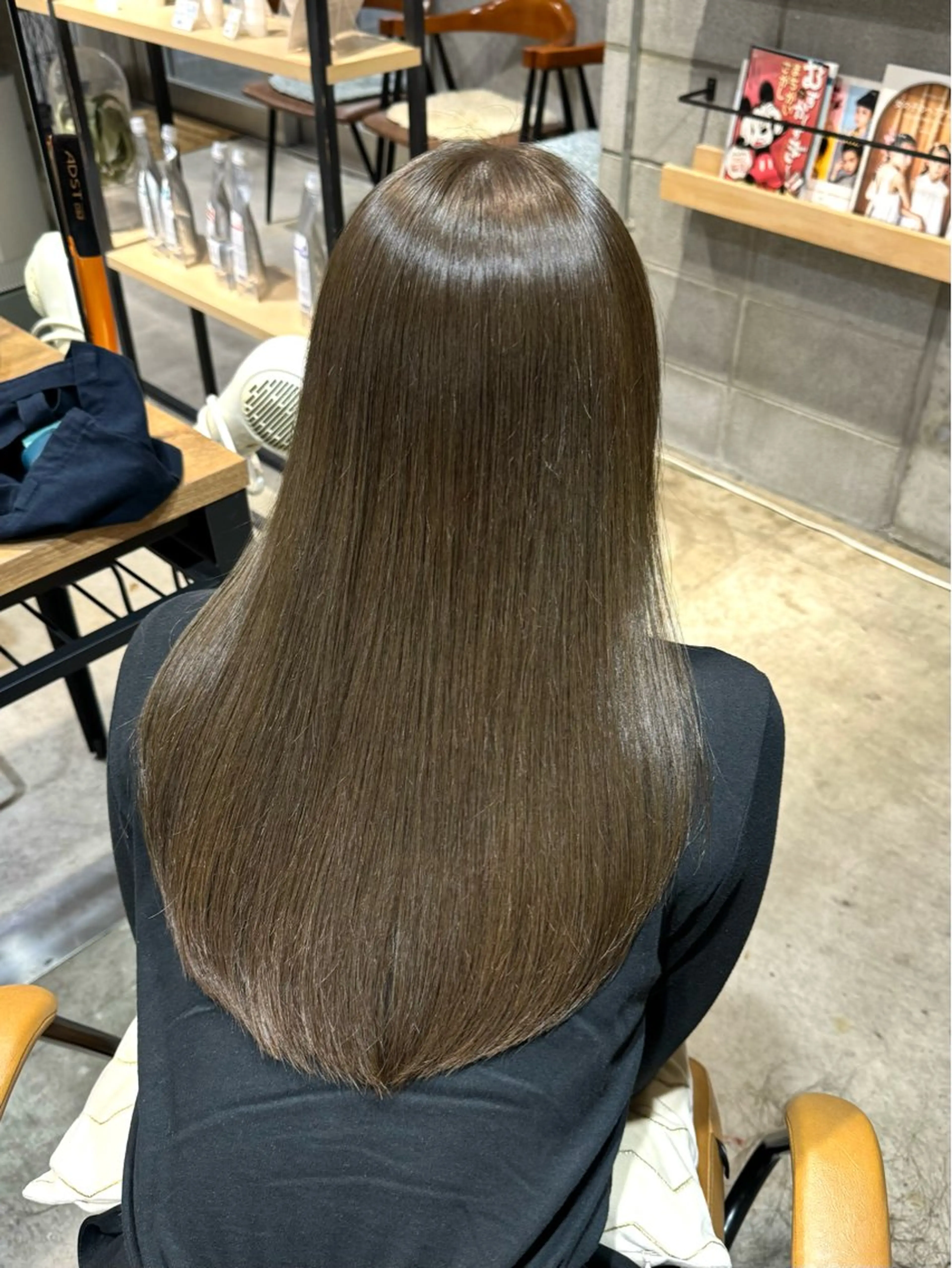 ロング カラー ヘアアレンジ カット ヘアカラー トリートメント 顔まわり/艶カラー/ 🤎himari🤎のヘアスタイル