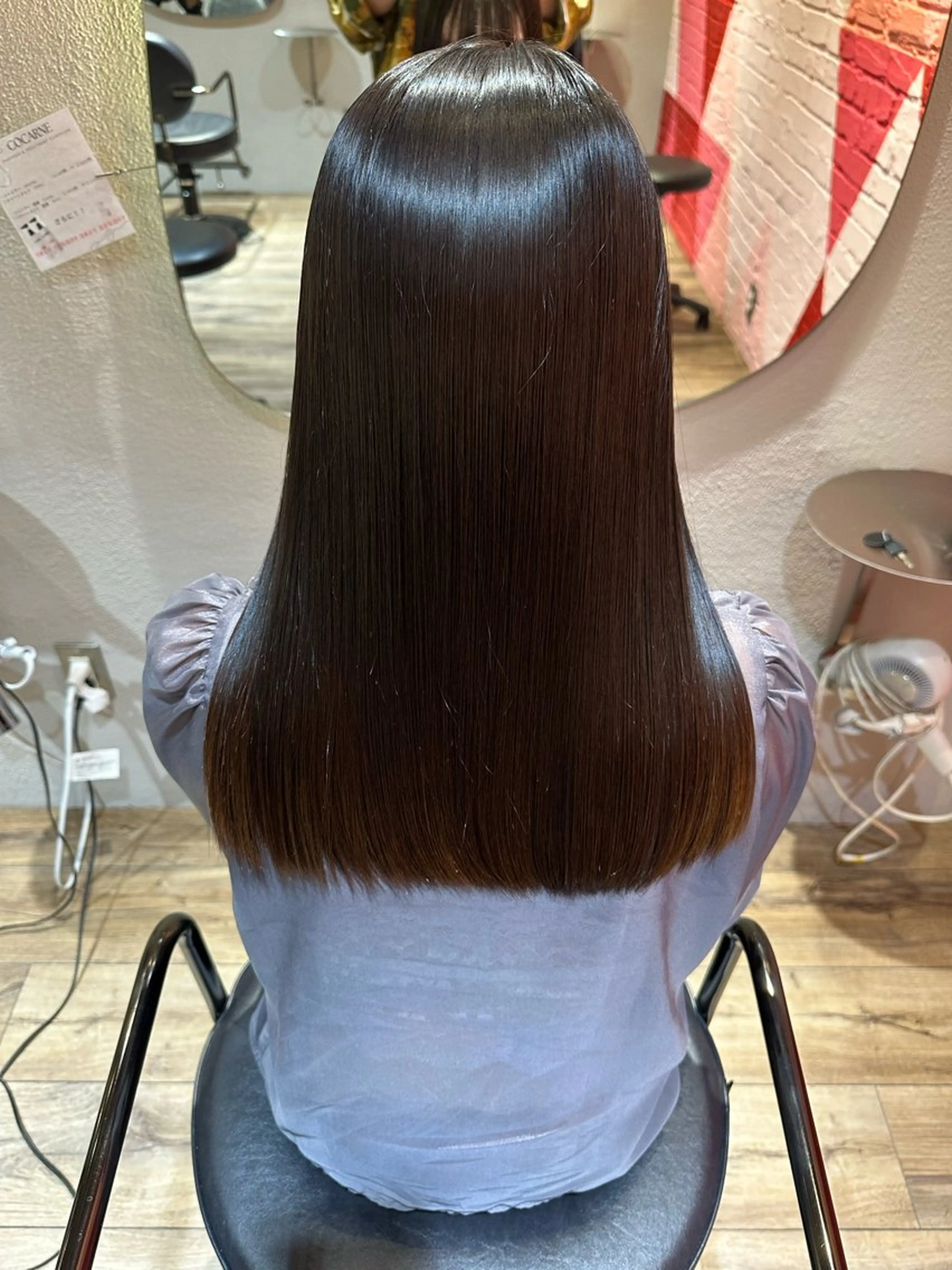 髪質改善酸熱トリートメントの写真