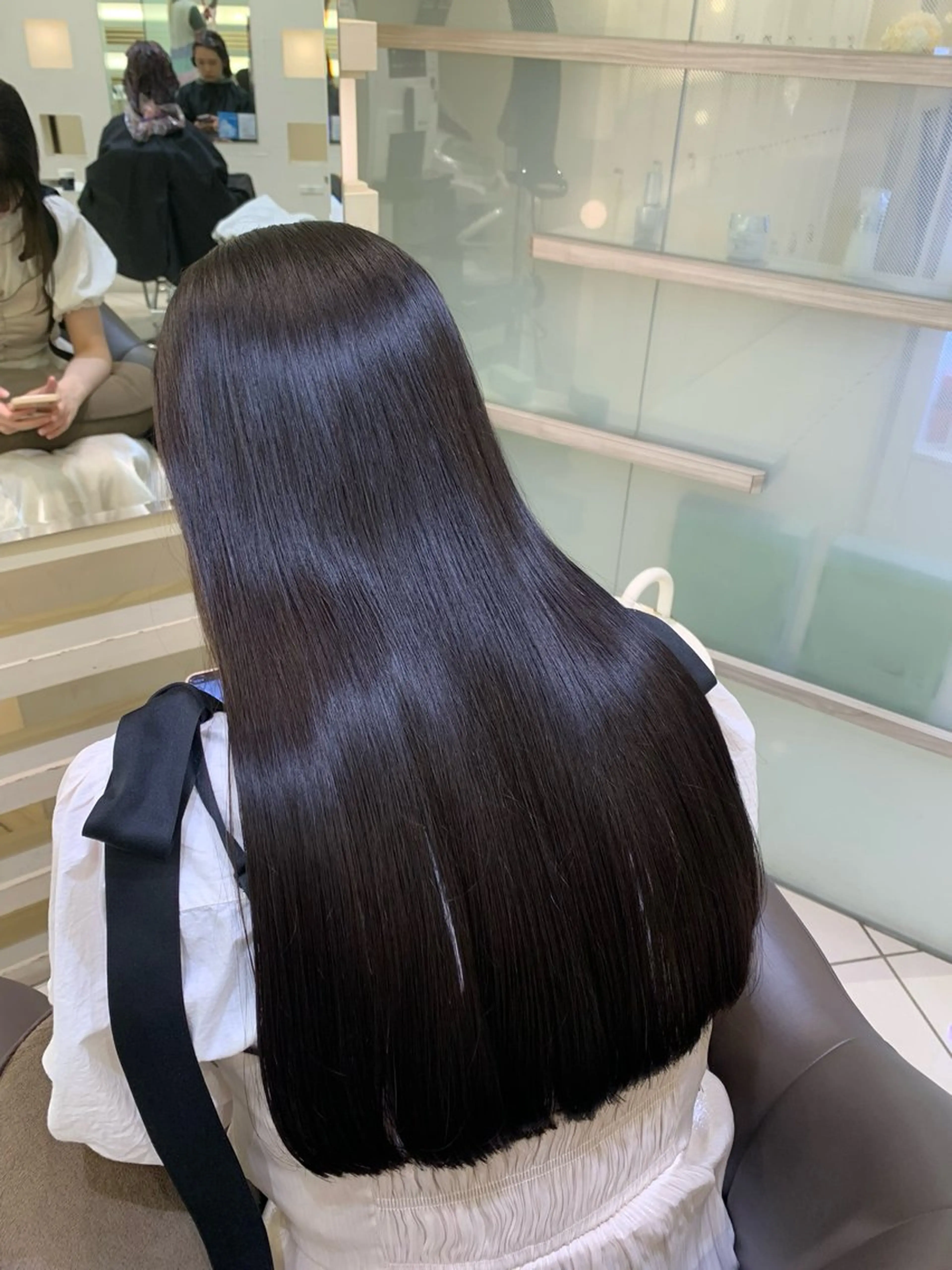 ロング 韓国レイヤー🪽 耳ツボジュエリーのヘアスタイル