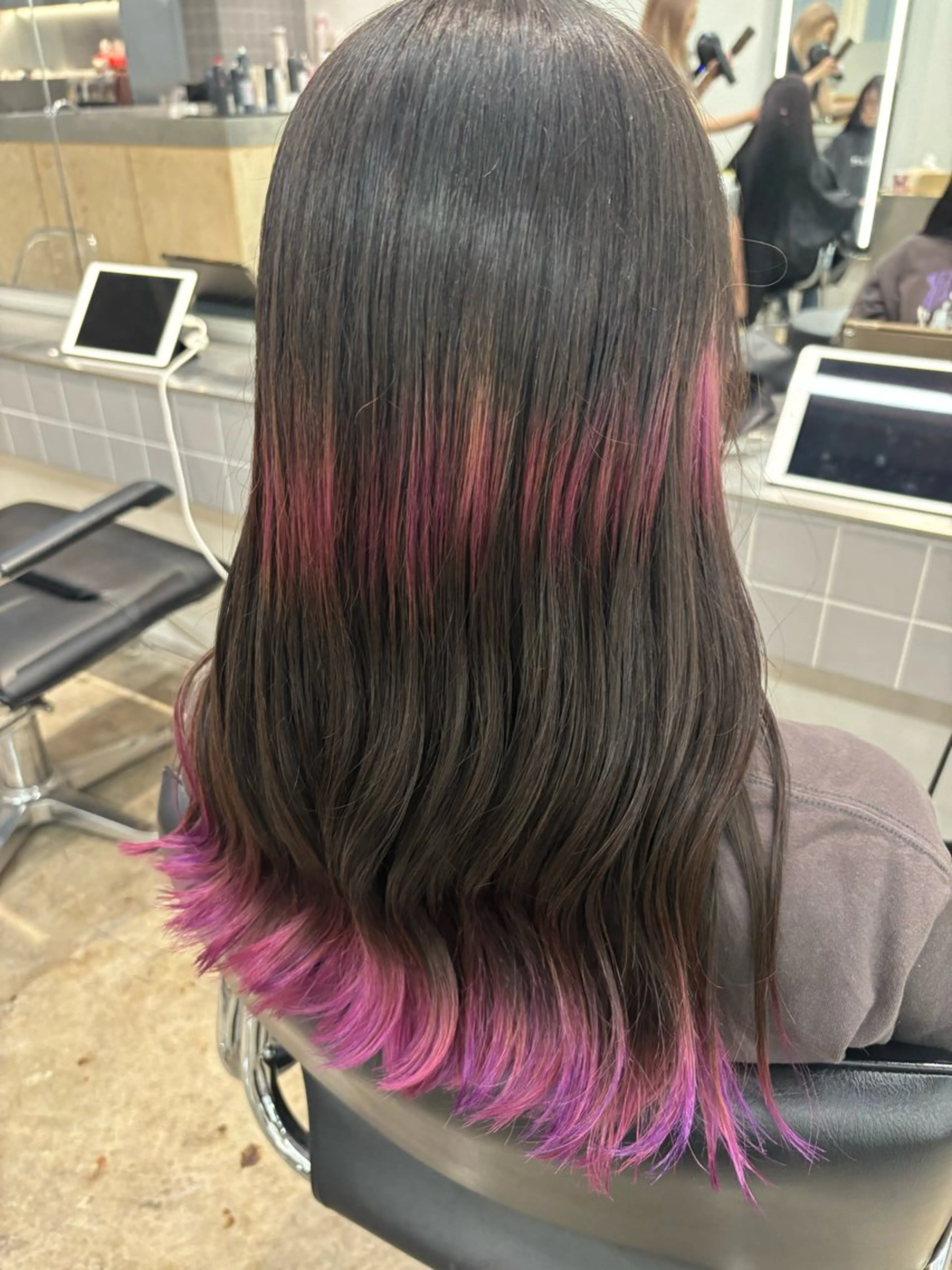 ロング カラー るか/ハイトーン🩵 /ダブルカラー🌟のヘアスタイル